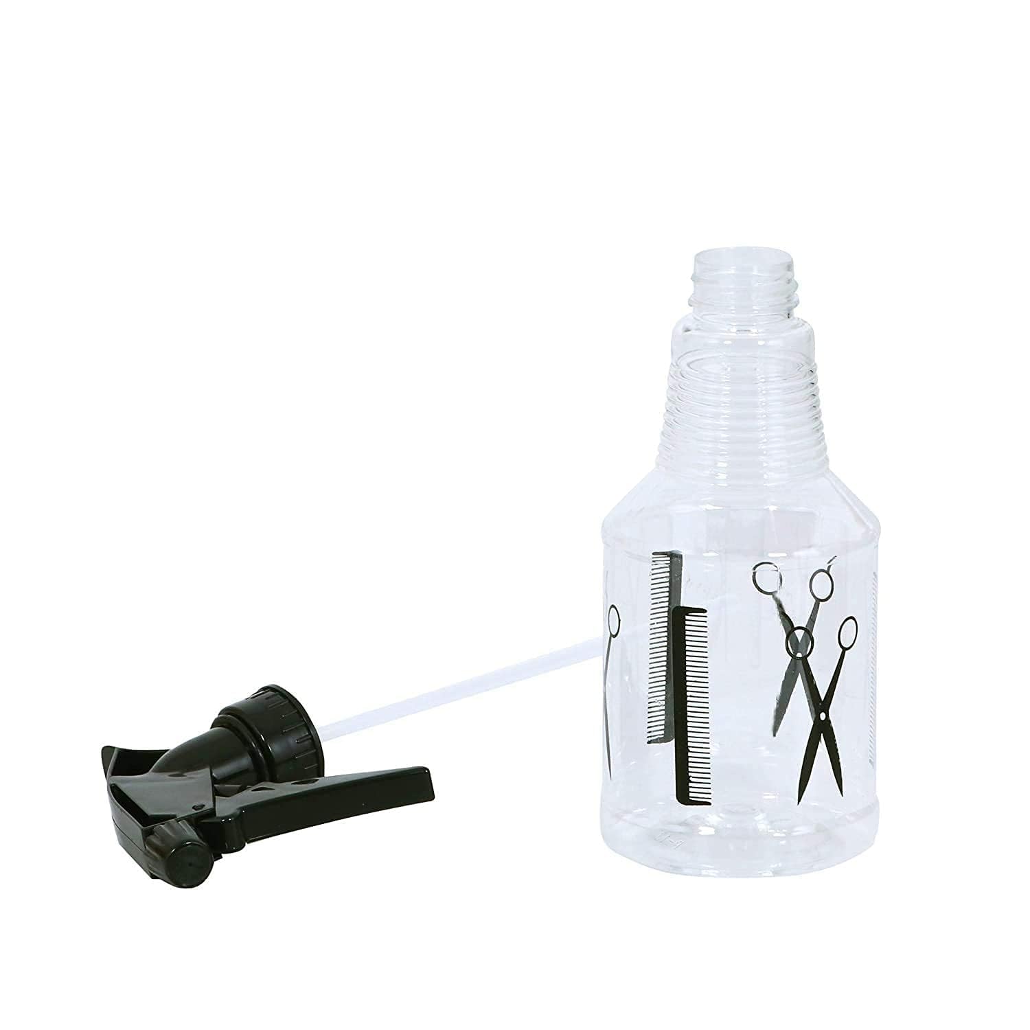 RAVARIYA 500ml Professional Empty Spray Bottles (Pack of 3) - Multipurpose Refillable Plastic Water Sprayer for Hair Styling, Face Mist, Cleaning & Salon Use - Transparent White for Easy Liquid Monitoring | Perfect for Home, Salon, Gardening & Travel