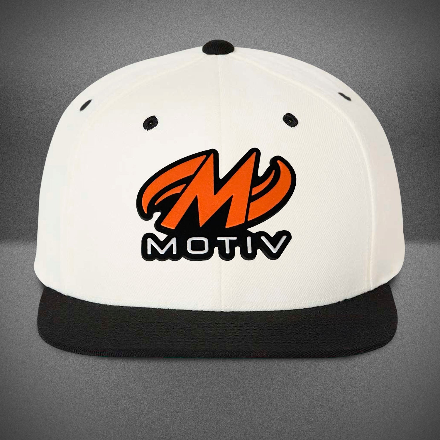 Motiv Flat Bill Snapback Cap - Adjustable Unisex Baseball Hat in Natural/Black - Perfect for Streetwear, Sports, and Casual Outfits