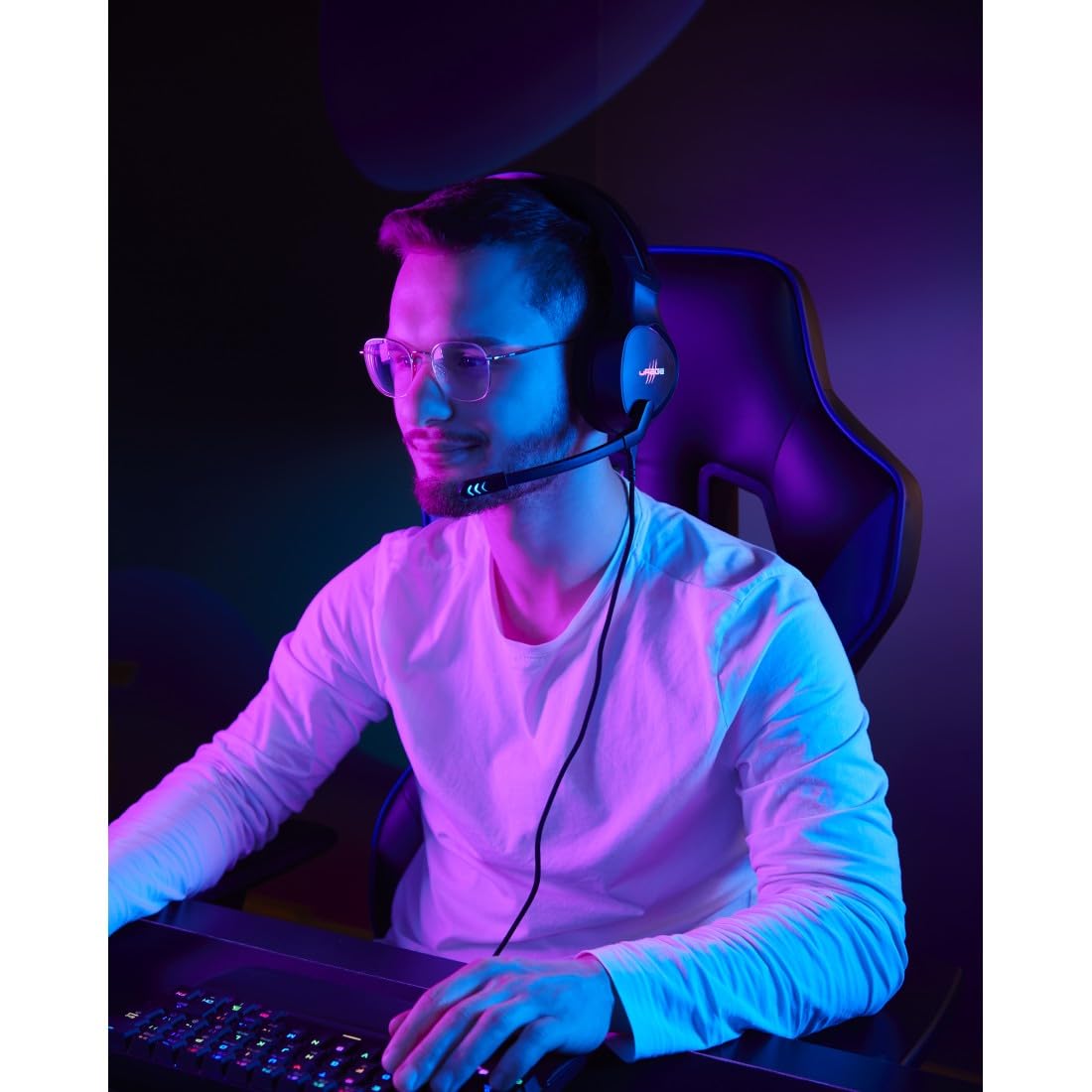 uRage Gaming-Headset SoundZ 710 7.1 V2 Wired Multi-Platform Headphones for PS5/PC/Xbox - Over-Ear Noise Cancelling Gaming Headset with Mic - Black - Perfect for FPS, Streaming & Online Gaming