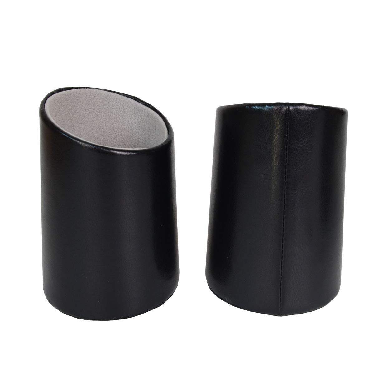 2 Pack PU Leather Eyeglasses Holder Stand - Stylish Desk & Nightstand Organizer for Glasses, Sunglasses, and Reading Glasses | Perfect for Home, Office, or Travel Use