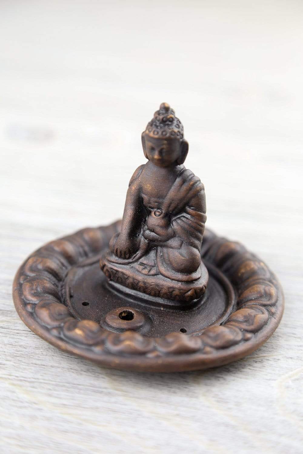 Healing Buddha Incense Burner - Handcrafted Ceramic Aromatherapy Diffuser for Meditation, Yoga & Relaxation | Perfect for Home, Office & Spiritual Spaces
