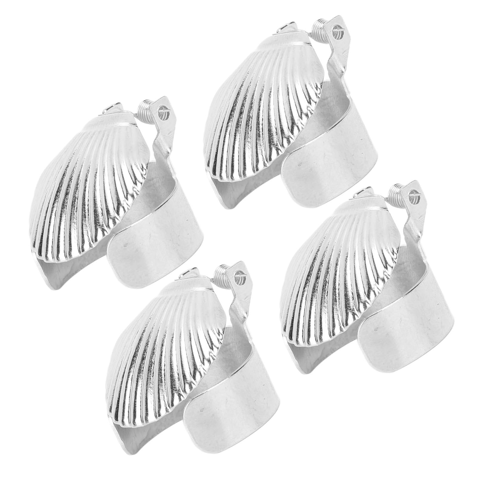 Honio 4Pcs Automatic Candle Snuffer Extinguisher - Compact Silver Candle Stopper for Restaurants & Home Use | Wick Flame Snuffer for Safe Candle Extinguishing | Perfect for Dining, Spa, Wedding & Relaxation
