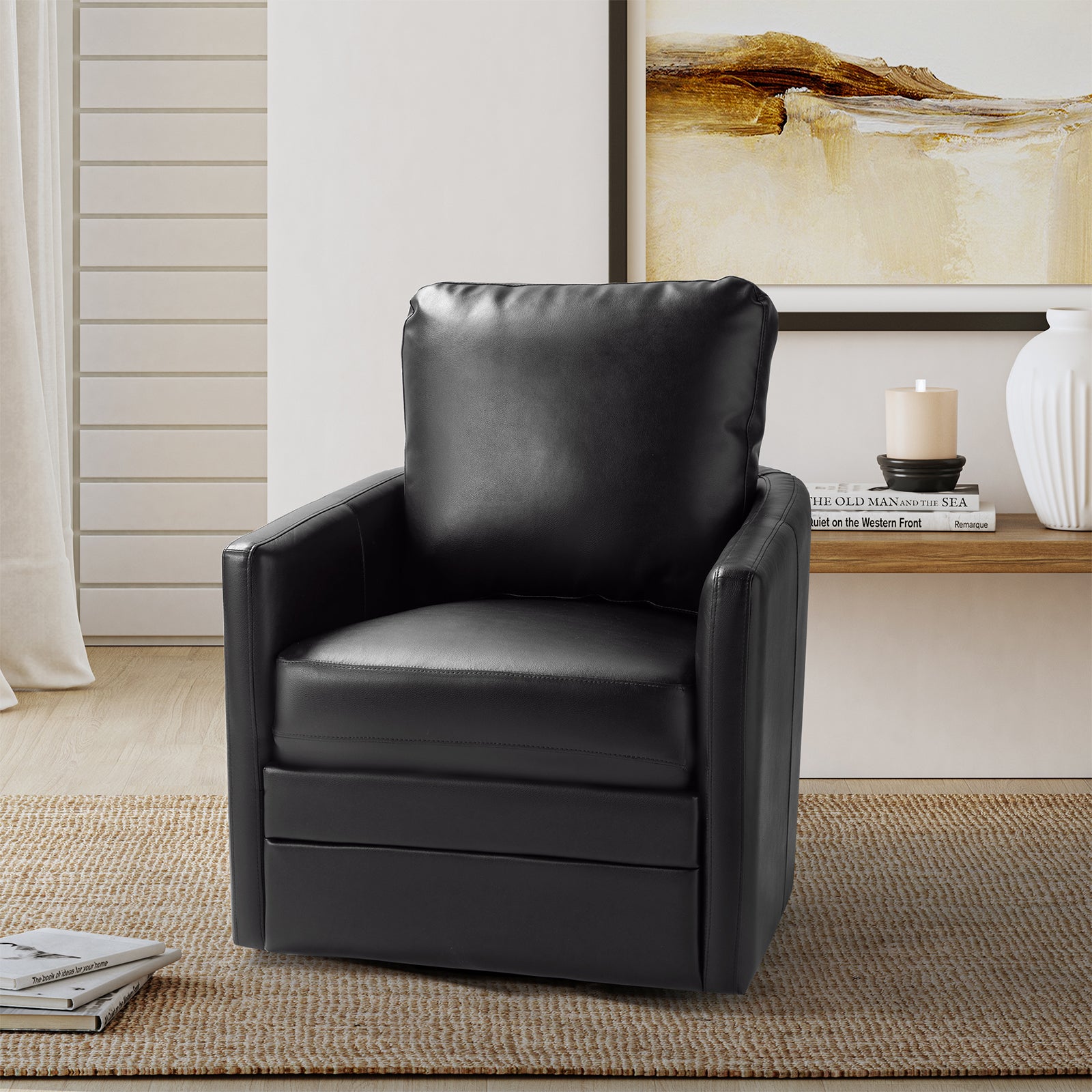 Aurora Swivel Chair - 360 Degree Rotating Modern Office Chair with Ergonomic Design for Home & Workspace Comfort