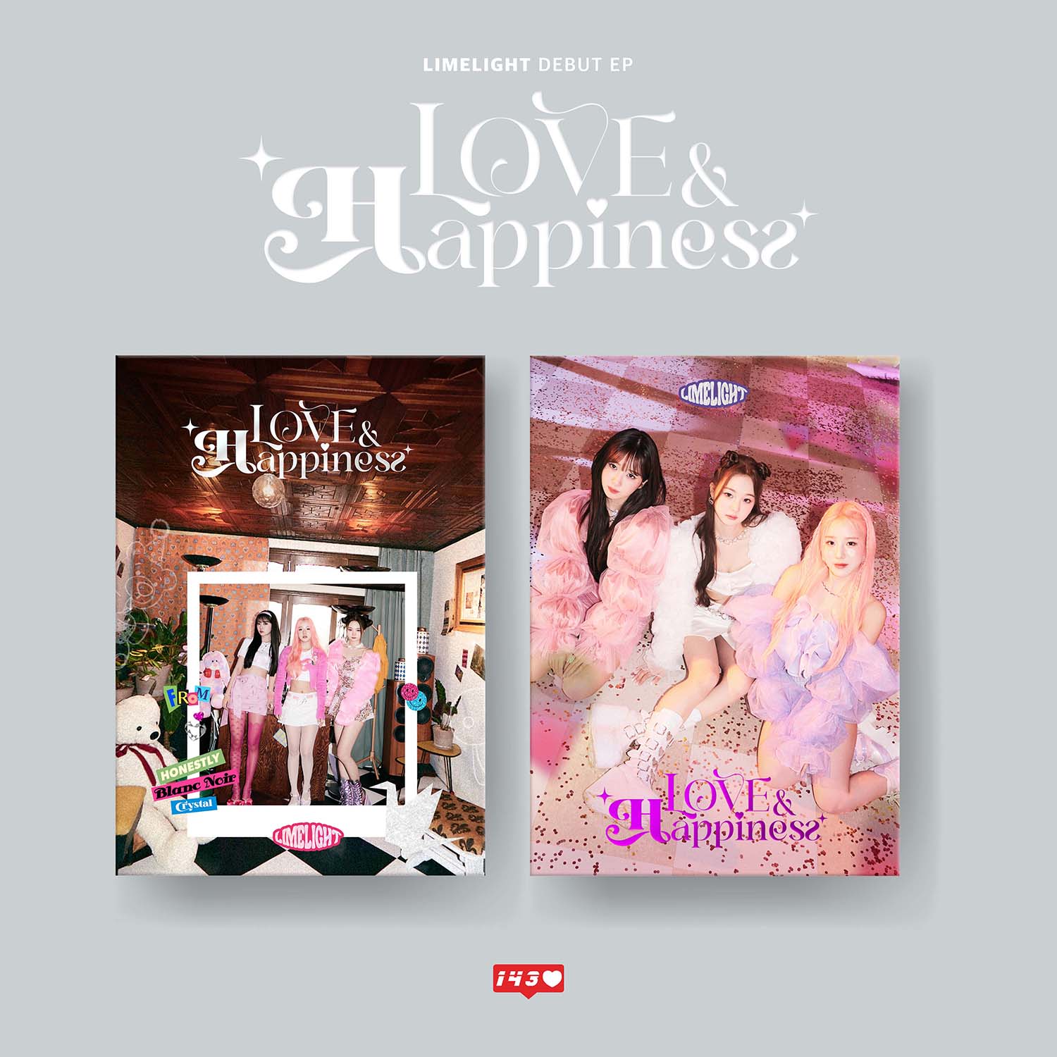 LIMELIGHT DEBUT EP ALBUM 'LOVE & HAPPINESS' - K-Pop Music CD for Fans | Perfect for Dance Practice, Workout & Relaxation