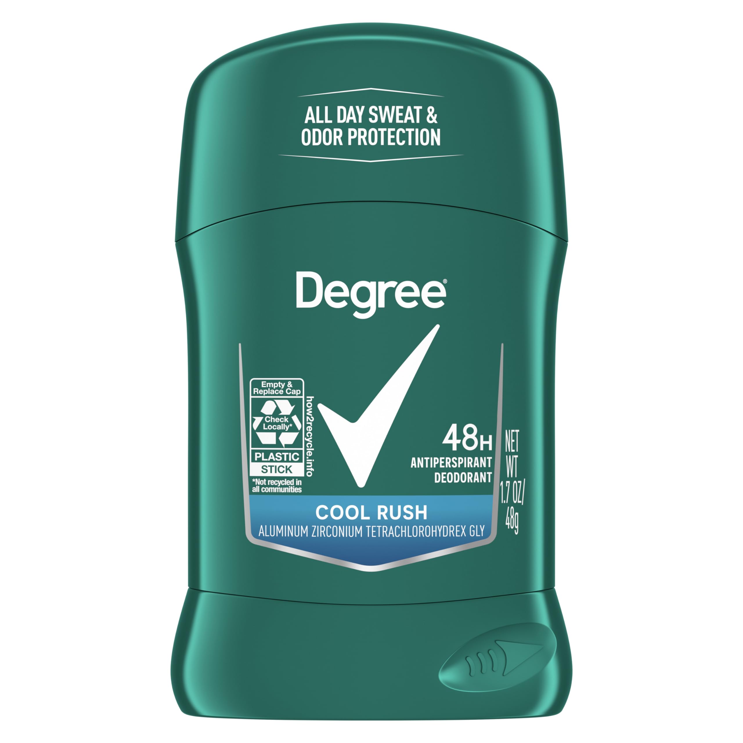 Degree Men Original Protection Antiperspirant Deodorant Cool Rush 12 Pack (1.7 oz each) | 48-Hour Sweat & Odor Protection for Men | Gym, Work & Daily Freshness