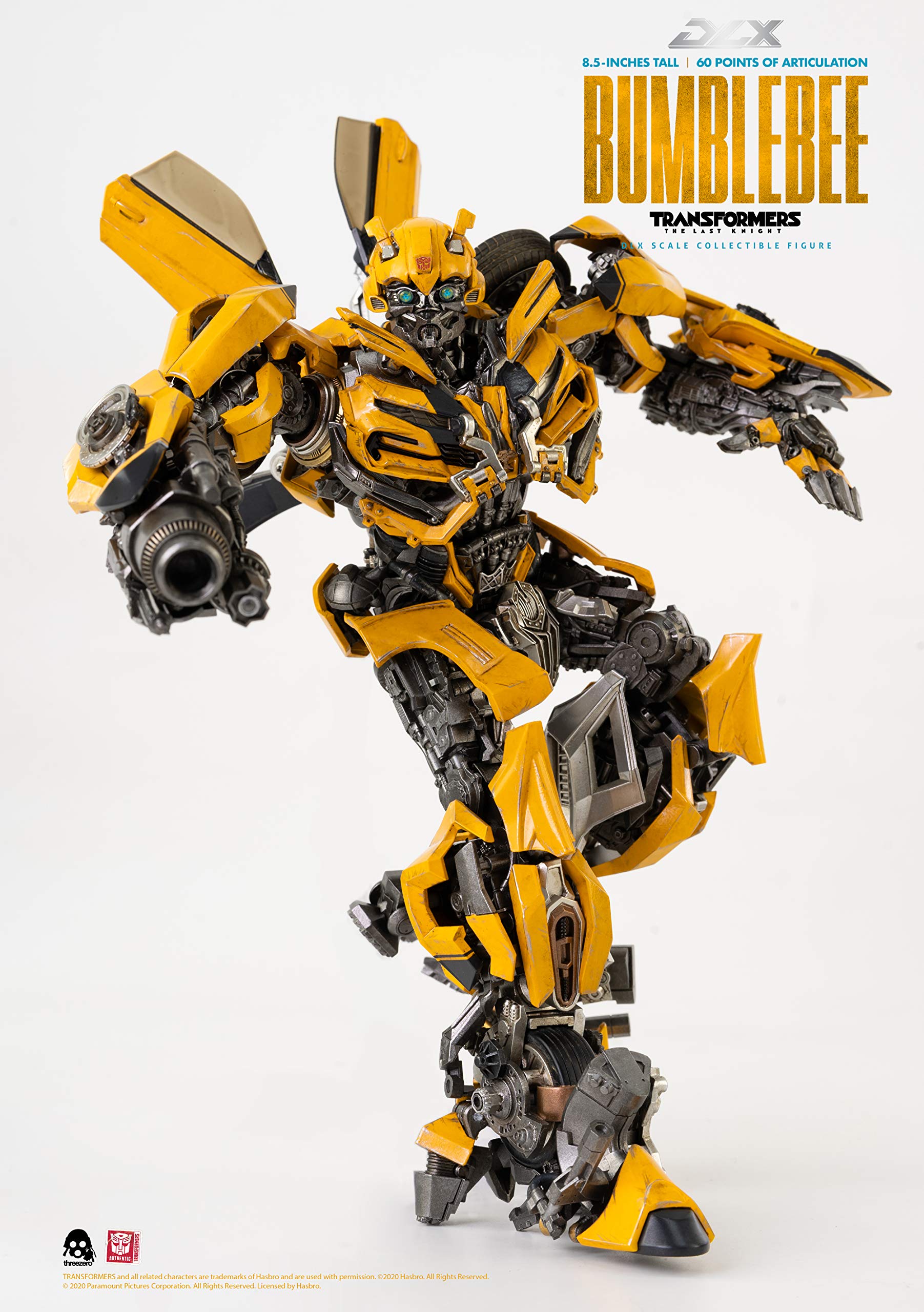 Transformers The Last Knight Bumblebee DLX Scale Collectible Action Figure - Premium Movie Replica for Display & Collectors