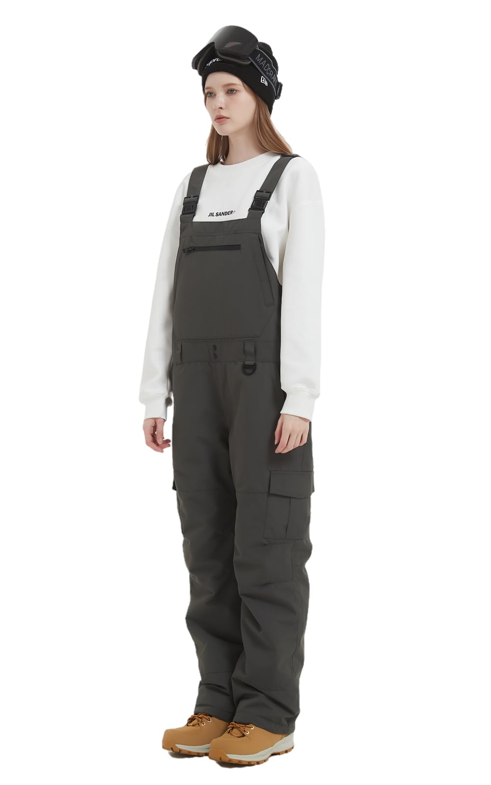 **Men's & Women's Waterproof Snow Bib Overalls - Adjustable Windproof Ski Pants with Insulation for Warmth | Ideal for Skiing, Snowboarding & Winter Outdoor Activities**
