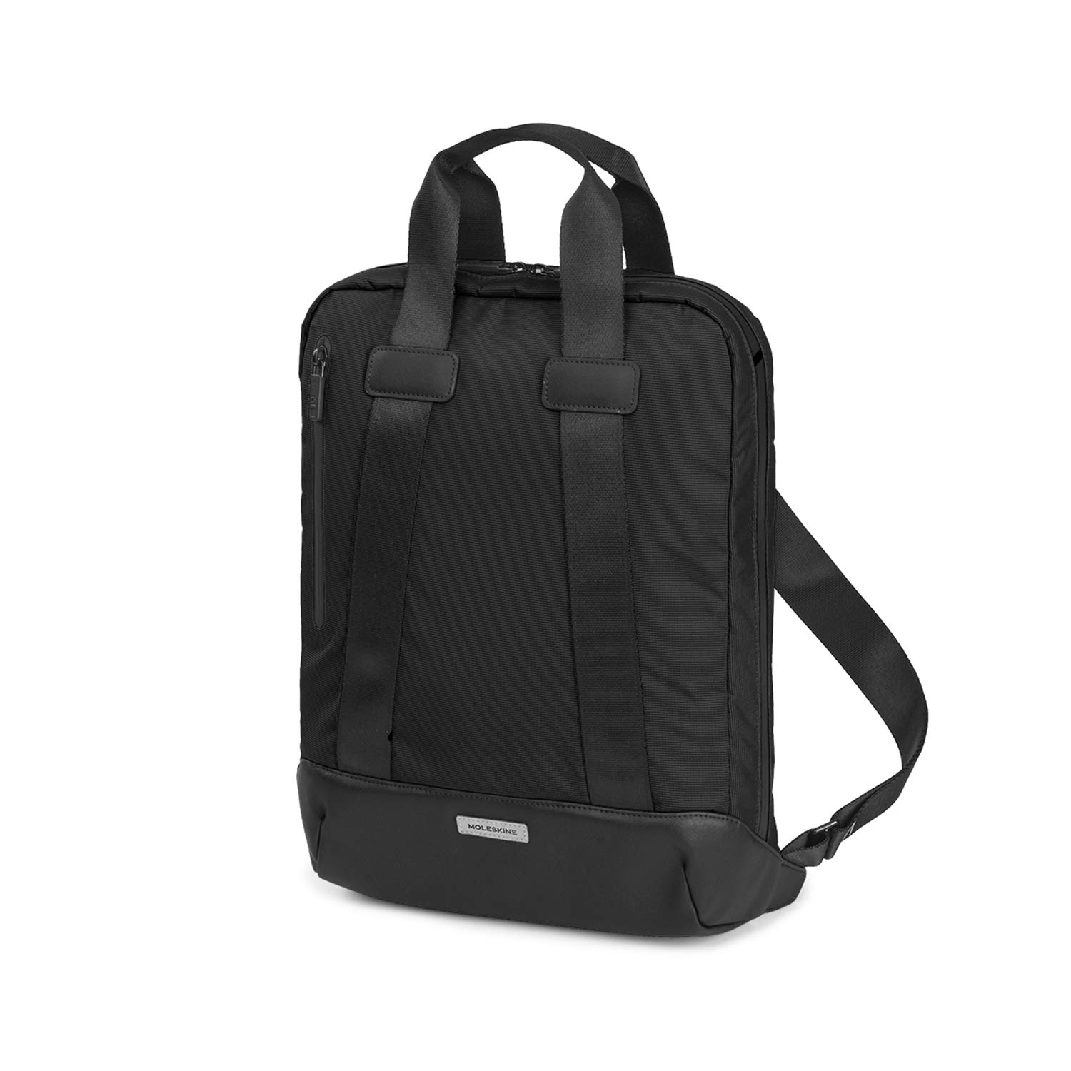 Moleskine Business Backpack for 15-Inch Laptop - Moss Green Metro Vertical Device Bag - Perfect for Work, Travel & College (Black)