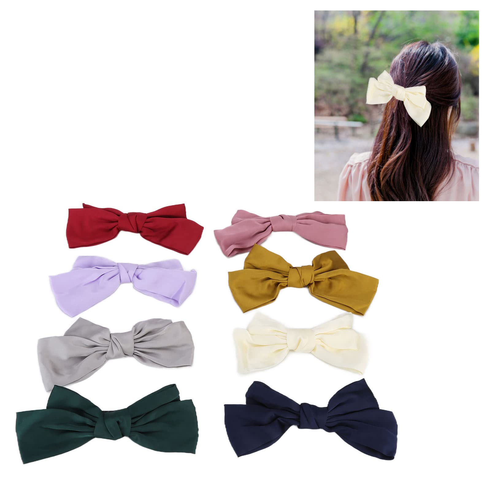 Elegant Bowknot Hair Clips for Weddings & Parties | French Style Barrettes