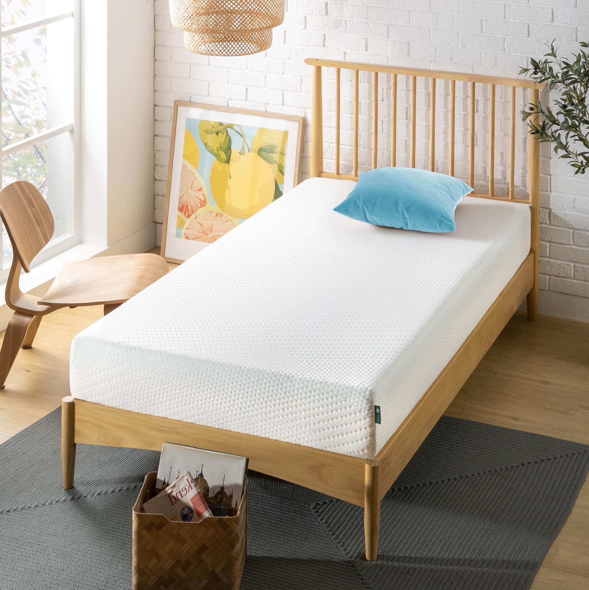 ZINUS 8 Inch Green Tea Memory Foam Mattress - Twin Size, CertiPUR-US Certified, Bed in a Box for Easy Setup | Perfect for Guest Rooms, Dorms & Small Spaces