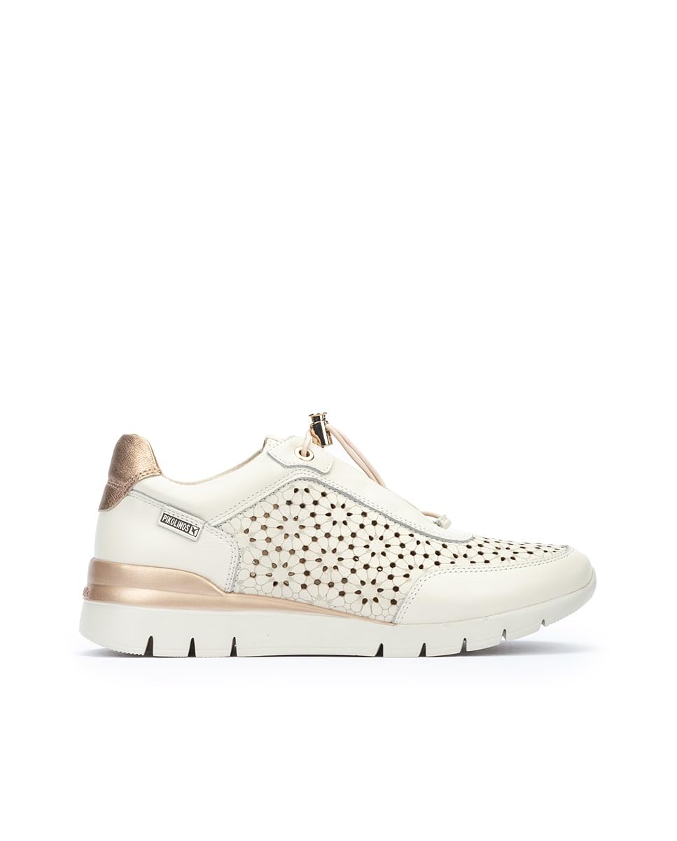PIKOLINOS Women's Leather Sneakers - Cantabria Style Comfortable Walking Shoes for Casual Outfits & Travel