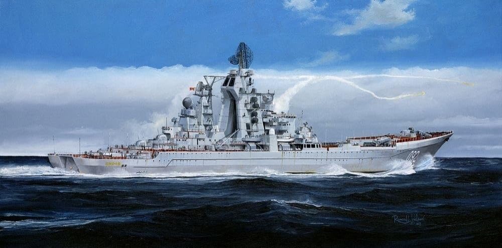 Trumpeter 1/350 Scale Russian Admiral Ushakov Battle Cruiser Model Kit - Highly Detailed Plastic Warship for Collectors & Hobbyists | Perfect for Military History Displays & Wargaming Scenarios