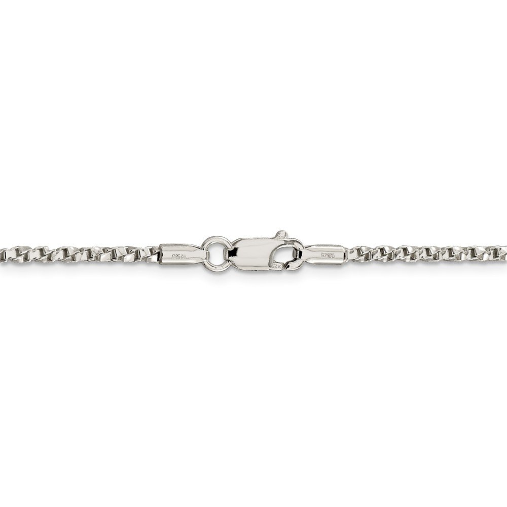 925 Sterling Silver 2.25mm Twisted Box Chain Necklace with Lobster Clasp - 18 Inch Dainty Necklace for Women, Men - Perfect for Layering, Gifts & Everyday Wear