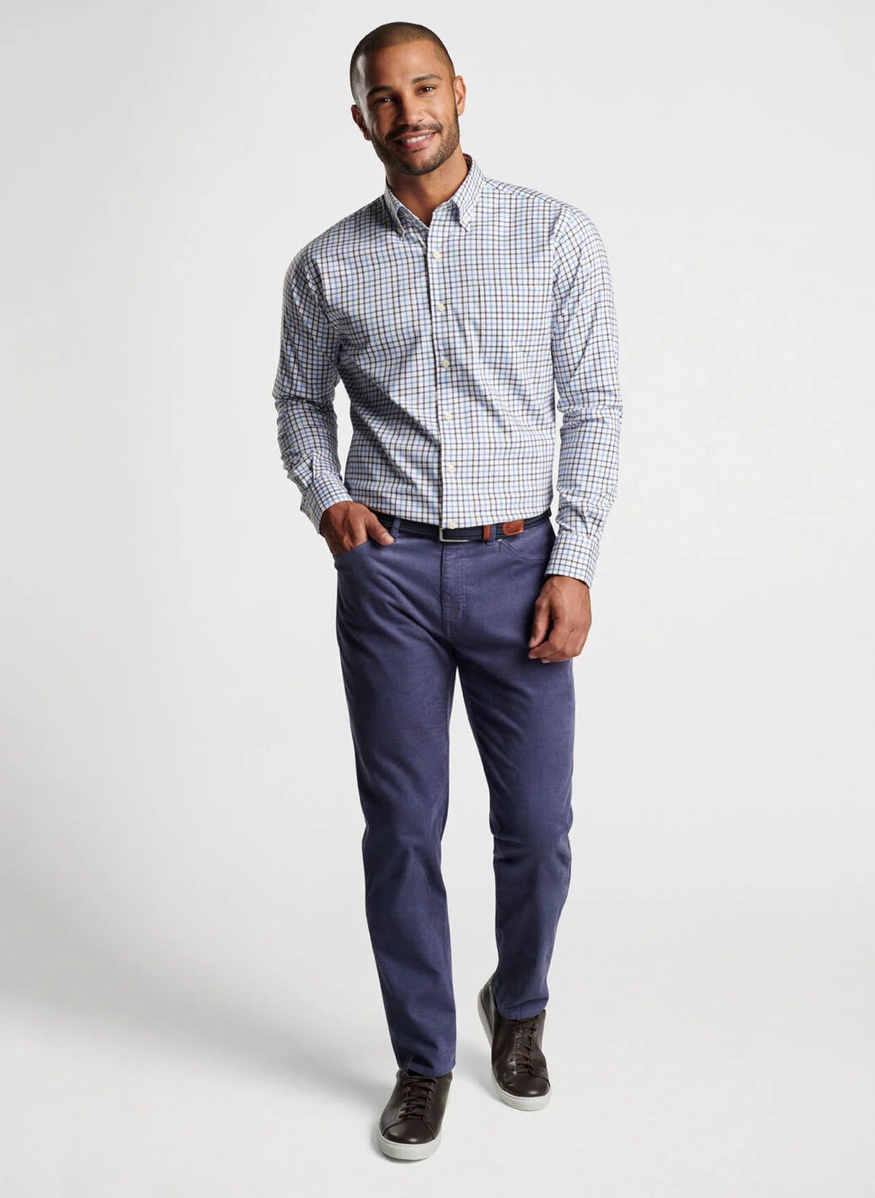 PETER MILLAR Men's Corduroy 5-Pocket Pants - Comfortable & Stylish Casual Trousers for Work, Travel & Everyday Wear