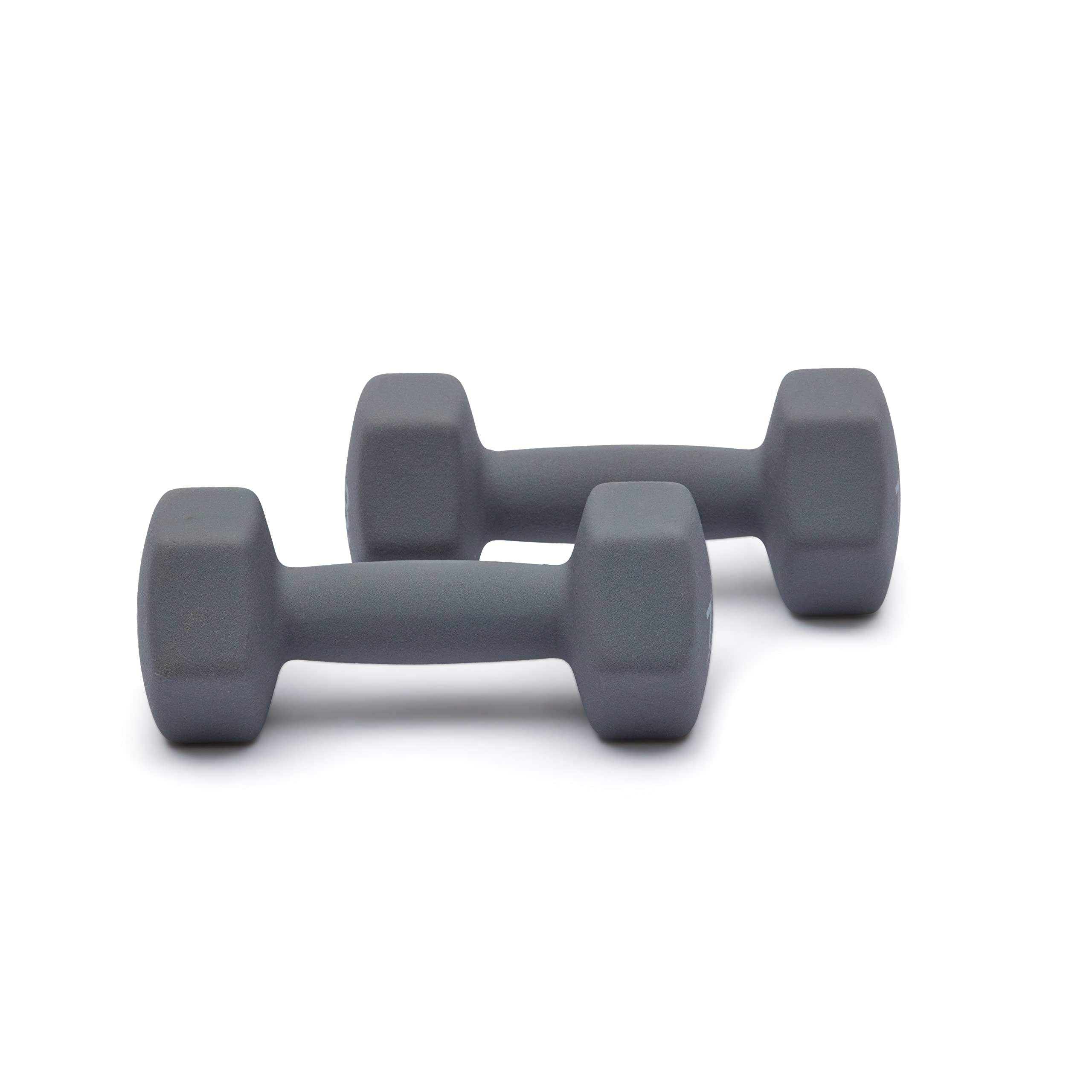 Amazon Basics Neoprene Dumbbell Hand Weights - 1-10 lbs Set for Home Gym, Strength Training & Fitness Workouts - Non-Slip Grip for Yoga, Pilates & Cardio Exercises