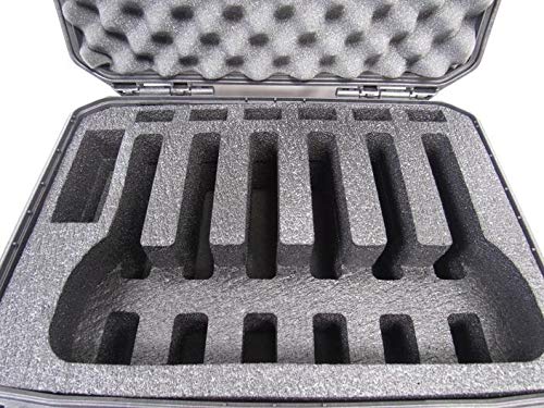 Plano 109170 Range Case with Foam Insert - Holds 6 Handguns & Magazines | Durable Polyethylene Foam | Perfect for Gun Storage, Range Transport & Secure Firearm Organization