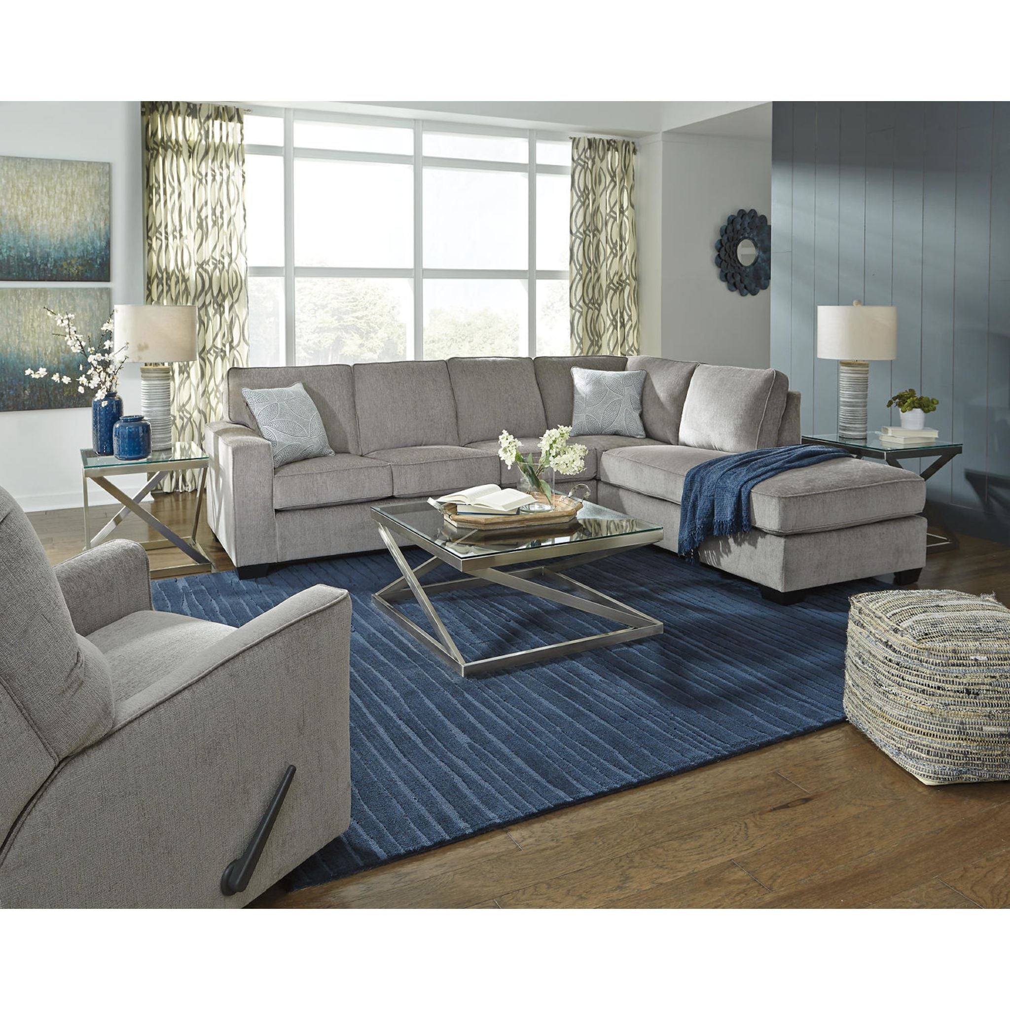 Altari 2-Piece Sectional Sofa with Chaise Lounge - Modern L-Shaped Living Room Furniture for Small Spaces & Apartments