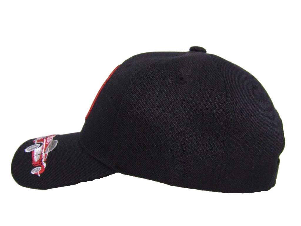Vintage Route 66 Embroidered Baseball Cap - Black Shadow Trucker Hat with Classic RTE 66 Design | Perfect for Road Trips, Motorcycle Rides & Retro Fashion