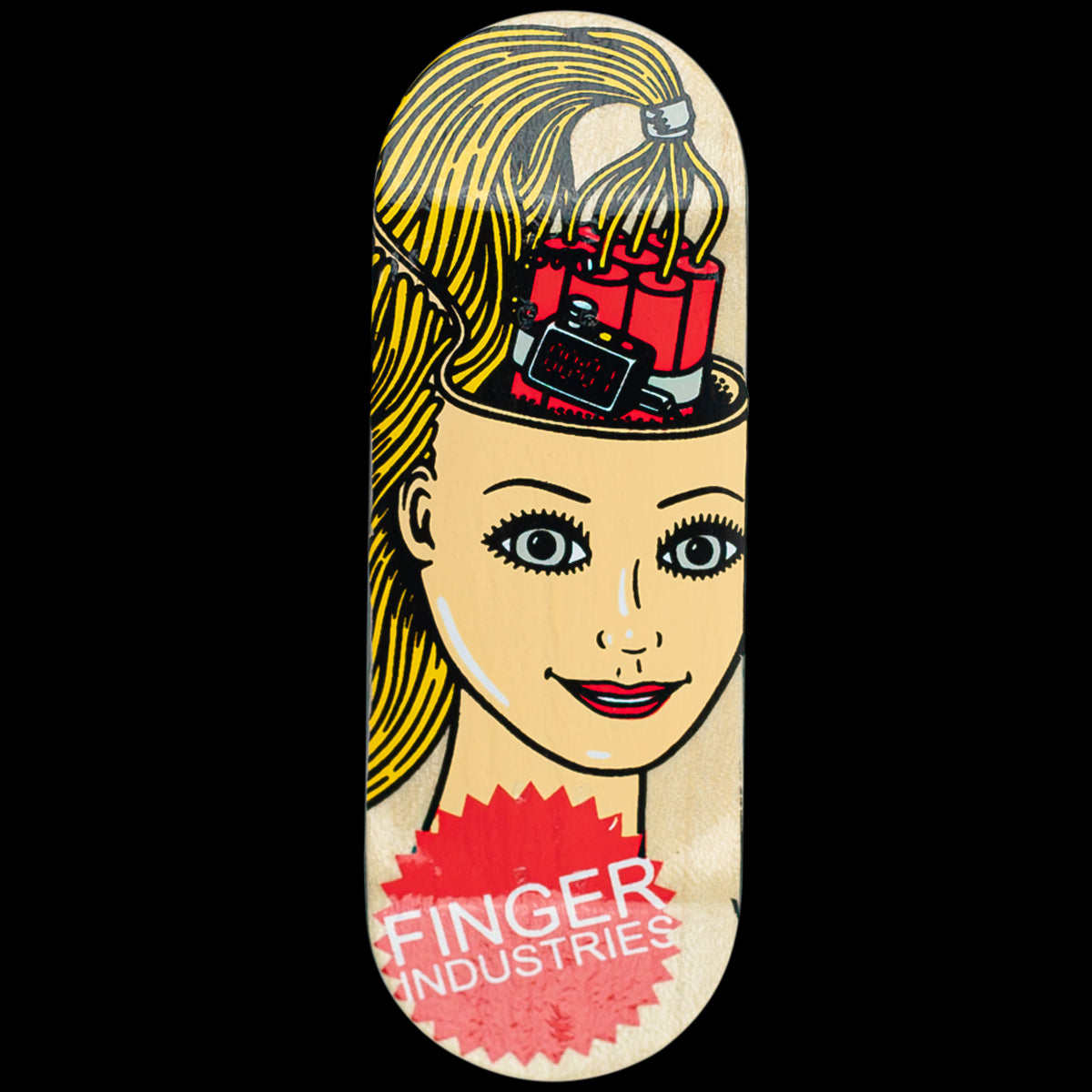 Finger Industries Fingerboard Deck Barbie - Mini Skateboard for Finger Tricks & Stunts - Perfect for Kids, Collectors & Skateboard Enthusiasts - Great for Home, Office & School Fun