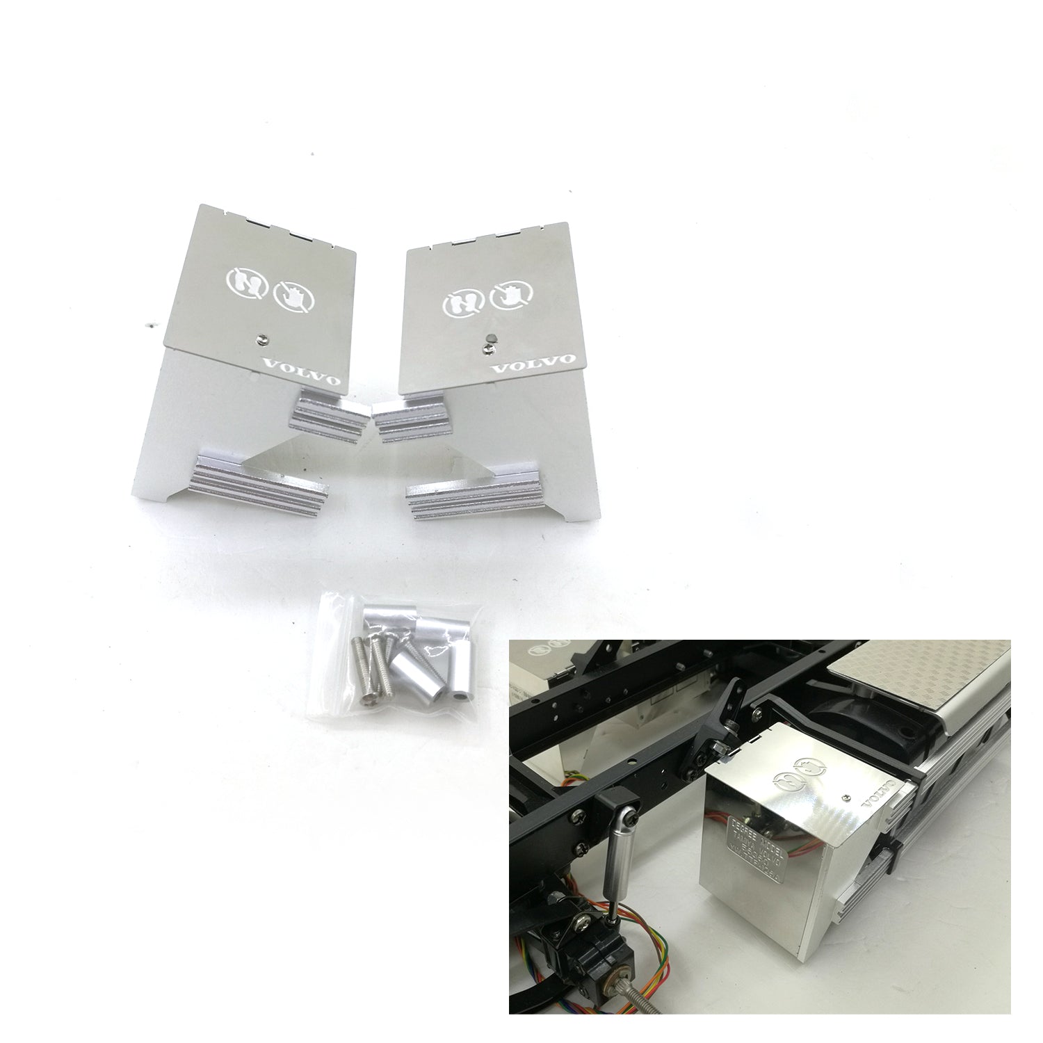 1/14 Scale Metal Tool Box Replacement Parts for Tamiiya RC Tractor Trucks - DIY Accessories for LESU & HUINA Models - Perfect for RC Vehicle Repair & Customization Projects