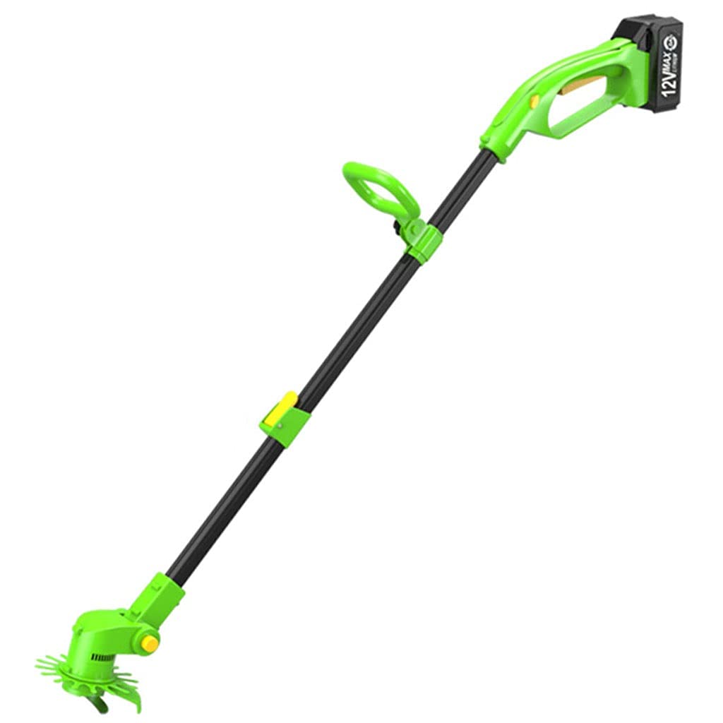 YCDJCS Cordless Weed Puller - 4000mAh Rechargeable Lithium Battery Handheld Grass Trimmer, Multifunctional Lawn Mower & Garden Weeder Tool (Green) for Home Gardening, Yard Maintenance & Landscaping