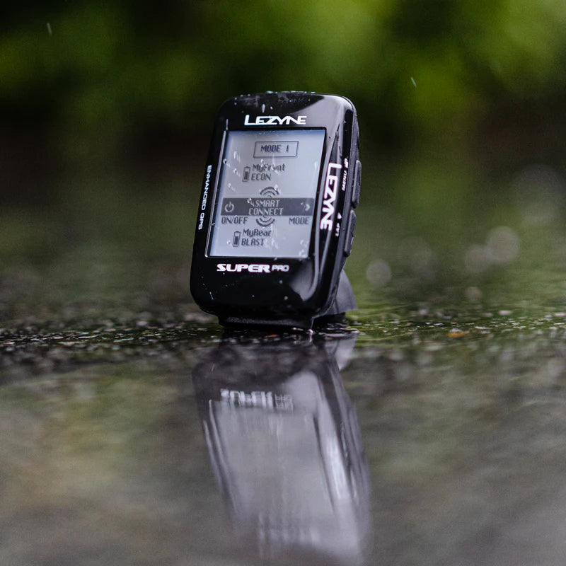Lezyne Super Pro GPS Bike Computer - High Performance Cycling GPS with Navigation, Speed & Distance Tracking - Perfect for Road Biking, Mountain Biking & Training