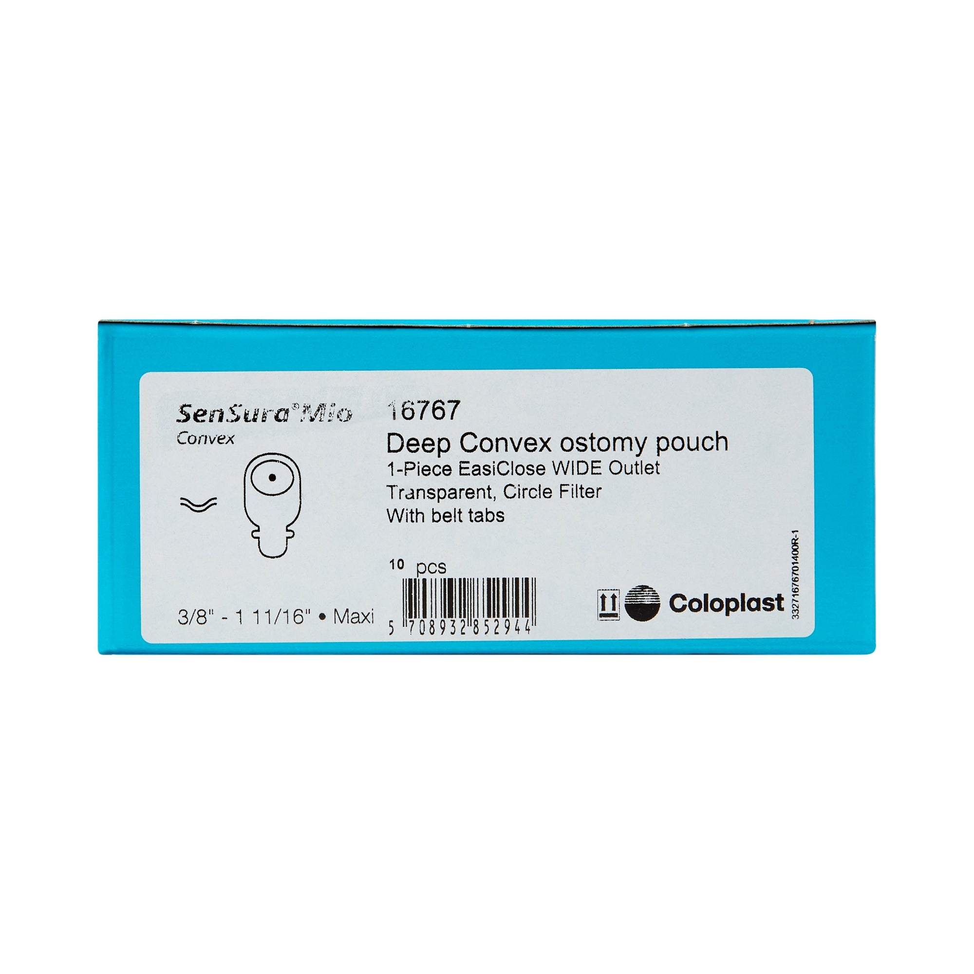 Coloplast SenSura Mio One Piece Drainable Ostomy Pouch - Deep Convex (3/8