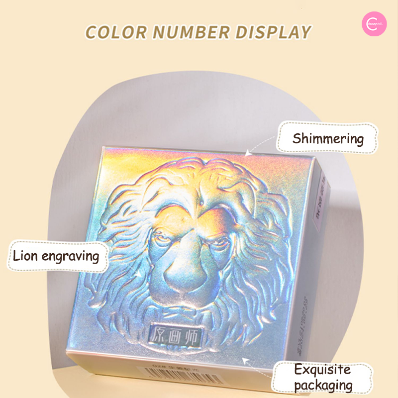 ORIGINAL ARTIST Lion Ginger Highlight Powder - Vegan & Cruelty-Free Shimmer Makeup for Cheeks & Face - Perfect for Everyday Glow & Special Occasions