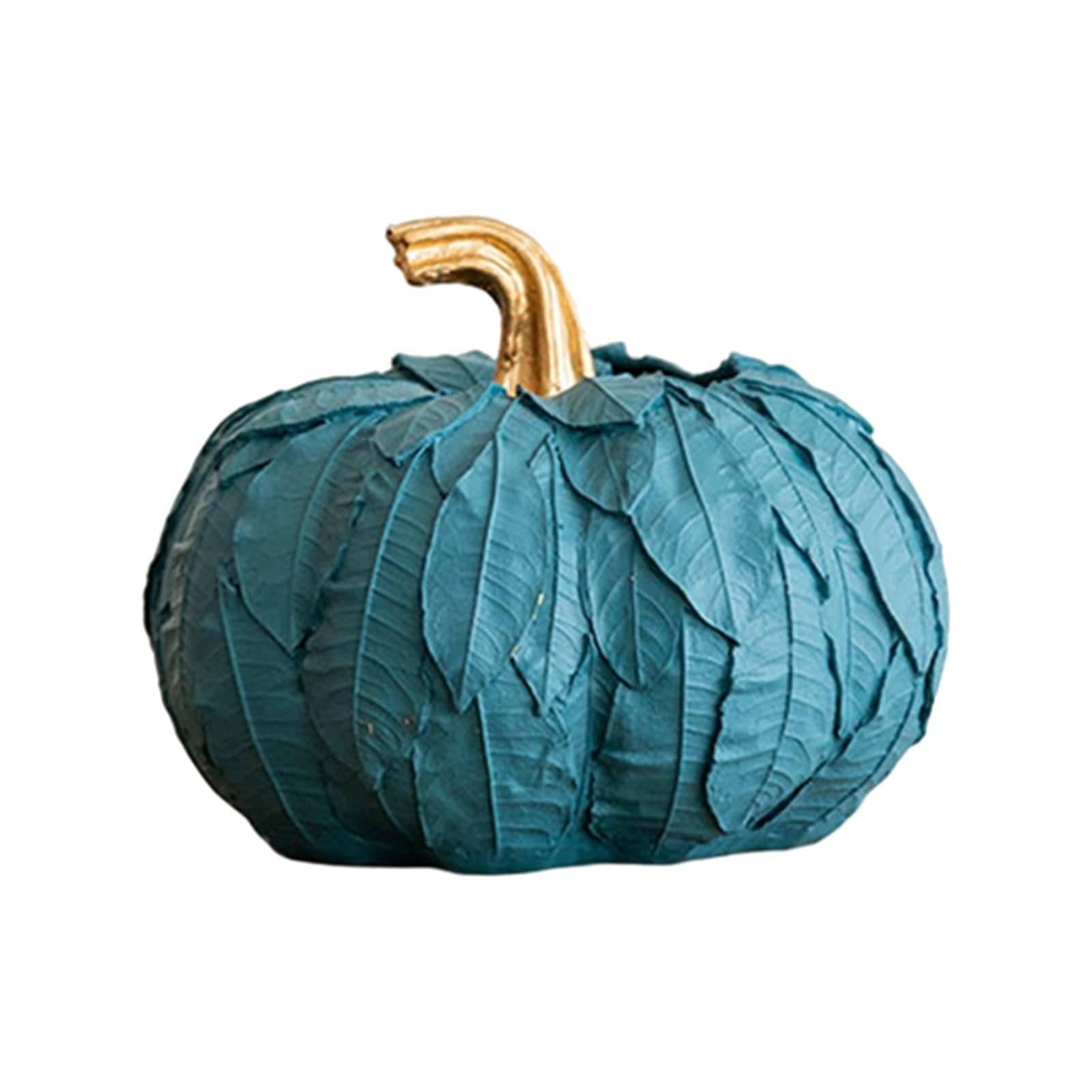 Halloween Pumpkin Vase - Resin Art Craft Statue for Desktop Decor, Leaf-Wrapped Pumpkin Figurine for Flower Arrangement | Perfect for Home, Bedroom, Living Room & Office Decoration | Great Gift for Halloween, Thanksgiving & Fall Season Decor