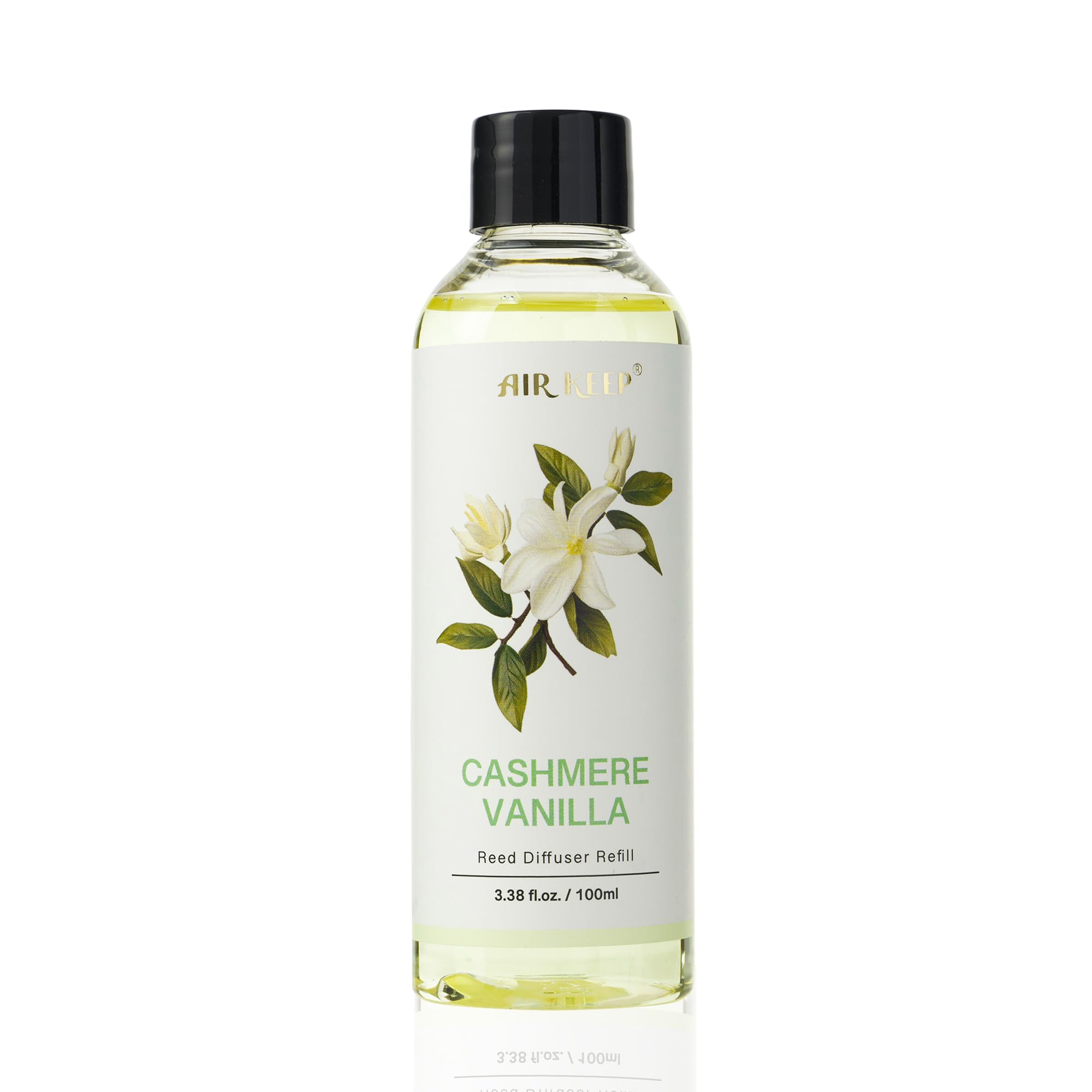 Airkeep Cashmere Vanilla Air Freshener Refill - 100ml Essential Oil Diffuser Sticks for Home, Bedroom, Bathroom & Office | Long-Lasting Fragrance for Relaxation & Aromatherapy