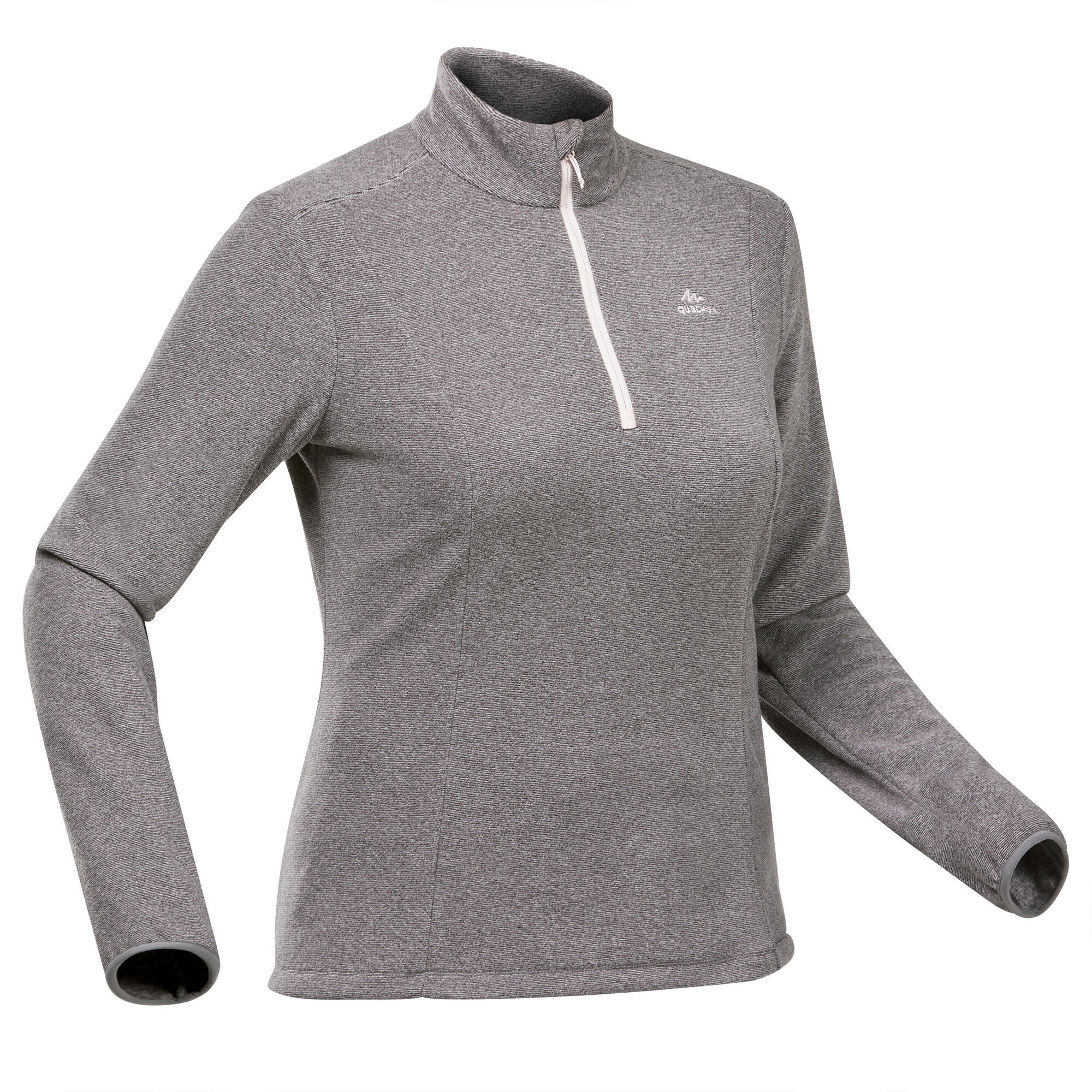 Quechua Women's MH100 Lightweight Fleece Jacket for Hiking, Camping & Outdoor Activities - Warm & Breathable Midlayer