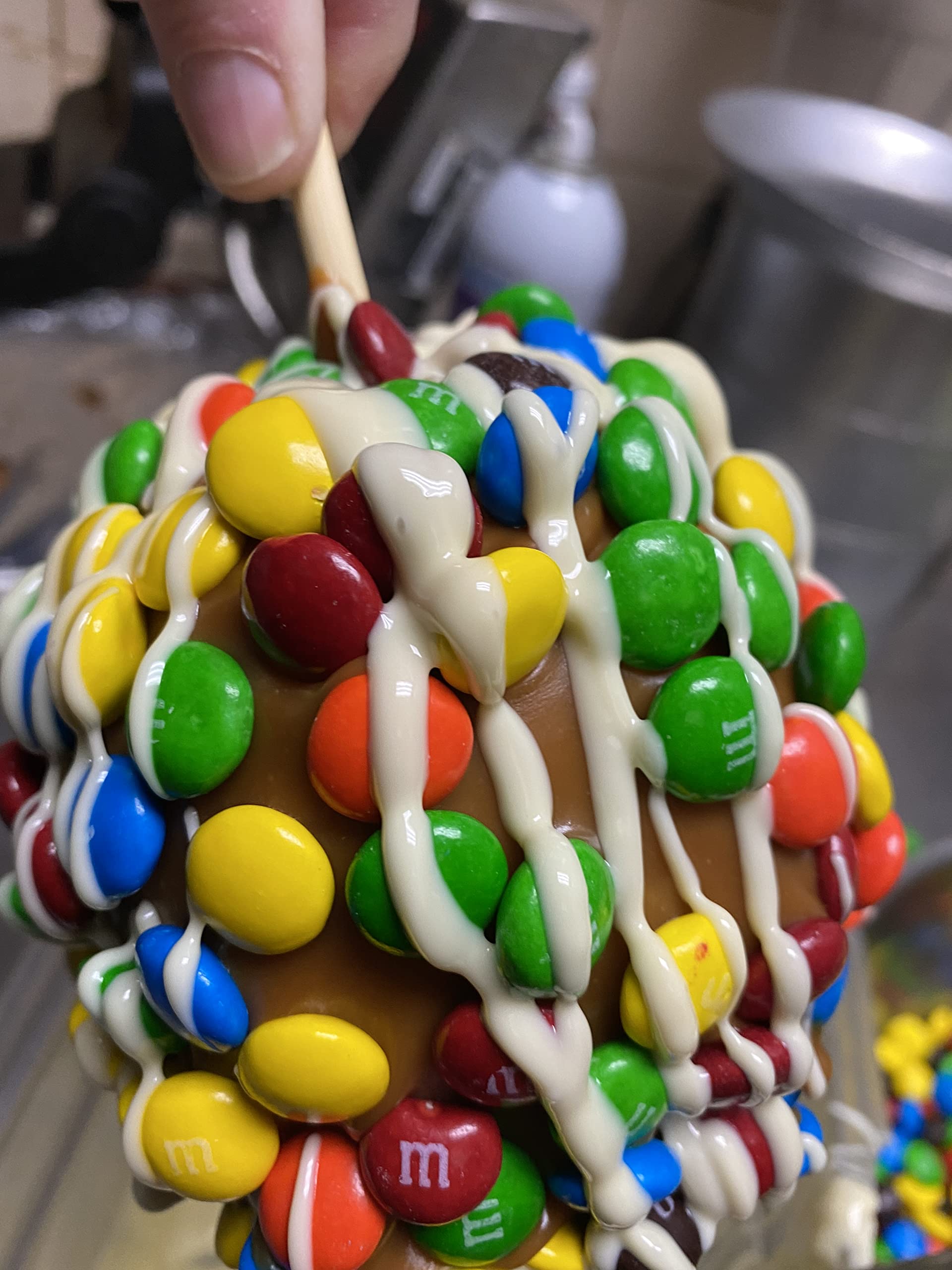 Gourmet Jumbo Caramel Apple with Chocolate - Perfect for Gifts & Parties