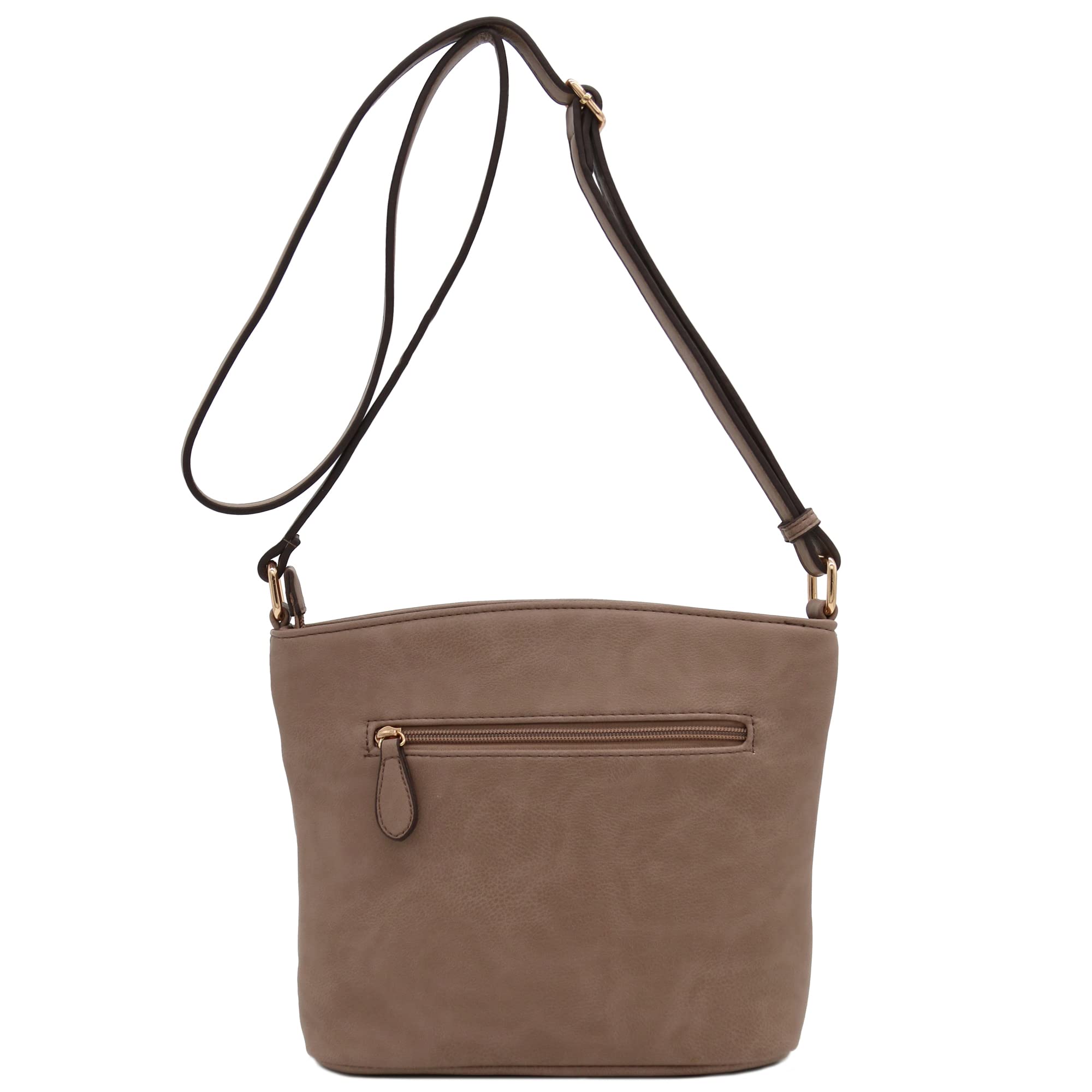 Stylish Triple Zipper Pocket Crossbody Bag for Women - Medium Size Fashion Shoulder Purse - Perfect for Travel, Shopping & Everyday Use