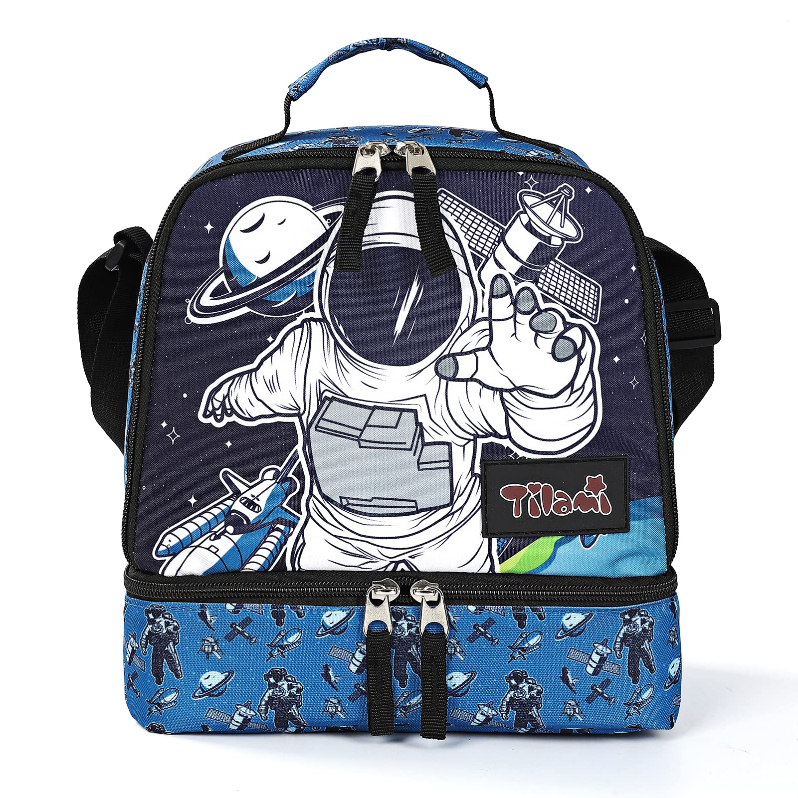 Tilami Insulated Lunch Bag with Adjustable Strap & Zipper - Water-Resistant Cooler Bag for Kids & Toddlers - Perfect for School, Picnics & Outdoor Activities