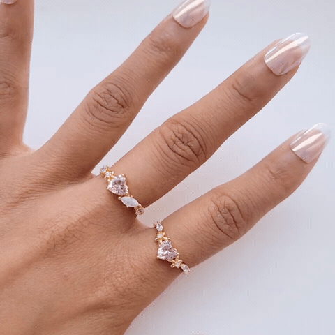 Erica Sweetheart Ring - Elegant Heart-Shaped Jewelry for Women | Perfect for Valentine's Day, Anniversary & Romantic Gifts