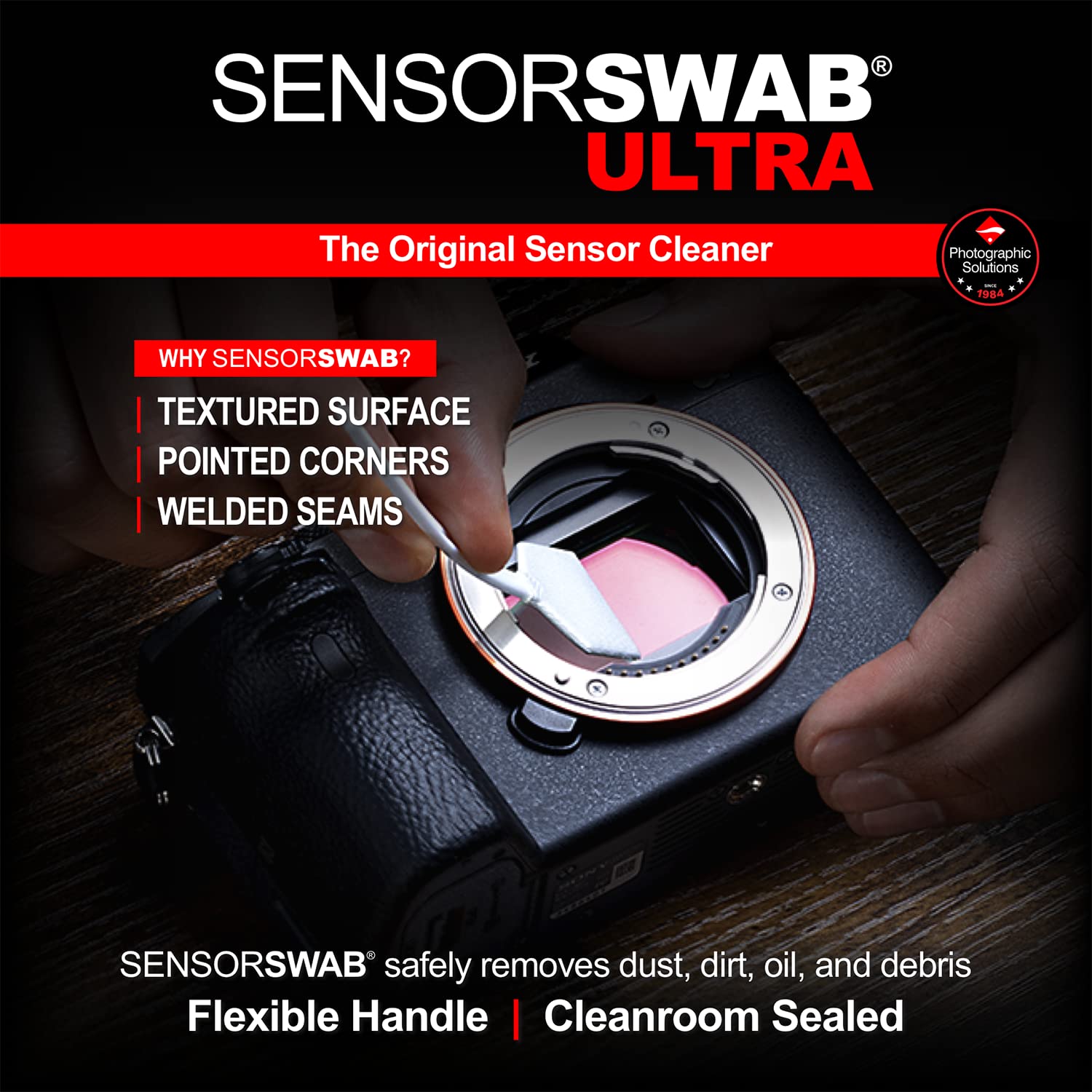 **17mm APS-C Sensor Cleaning Kit - 12 Swabs with Dropper Tip (59ml/2oz) for DSLR & Mirrorless Cameras - Perfect for Eclipse Sensor Cleaning & Dust Removal**    *(Ideal for Professional Photographers & Camera Maintenance at Home or Studio)*