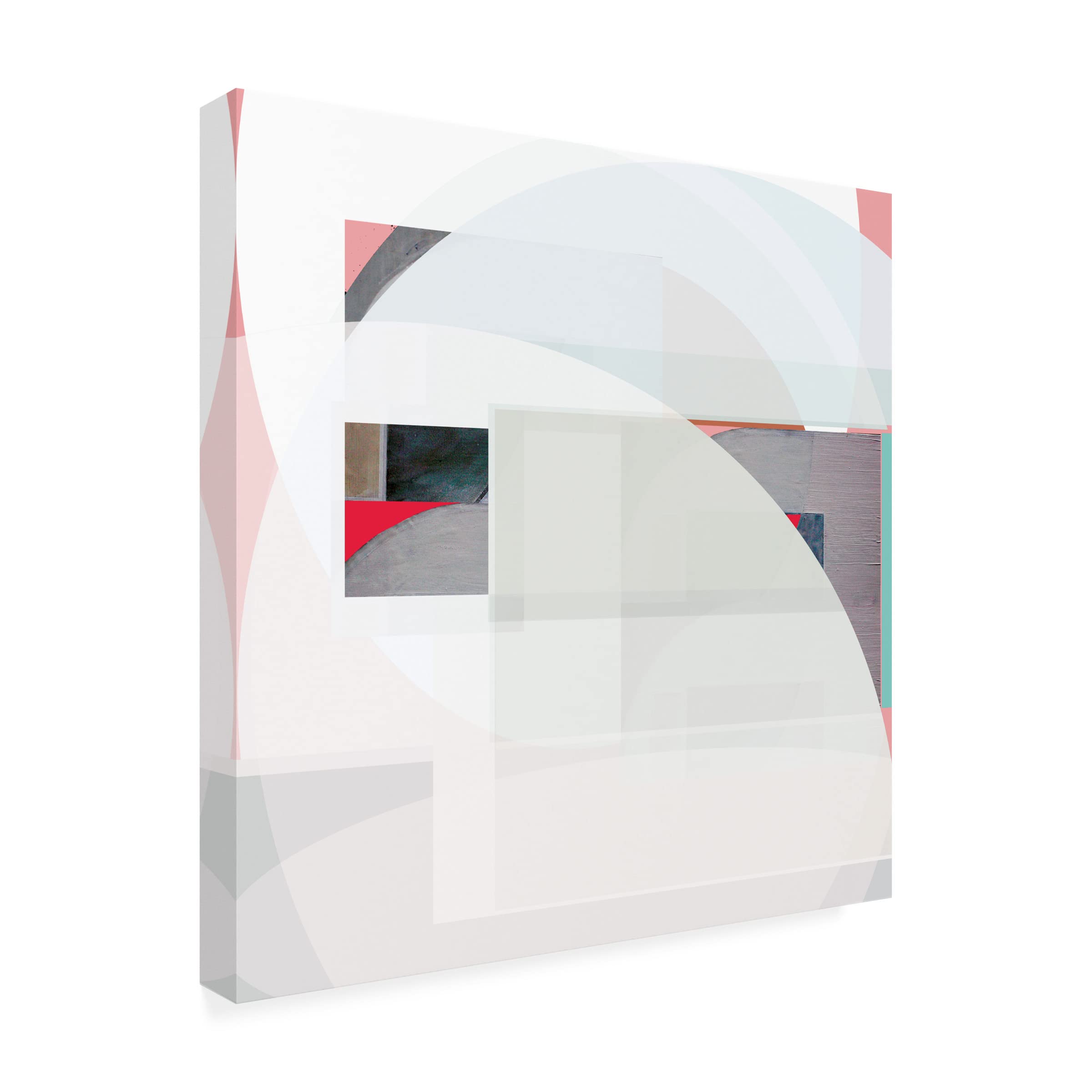 Bellissimo Art 'Stripes and Circles I' Modern Abstract Canvas Wall Art - Perfect for Living Room, Bedroom & Office Decor