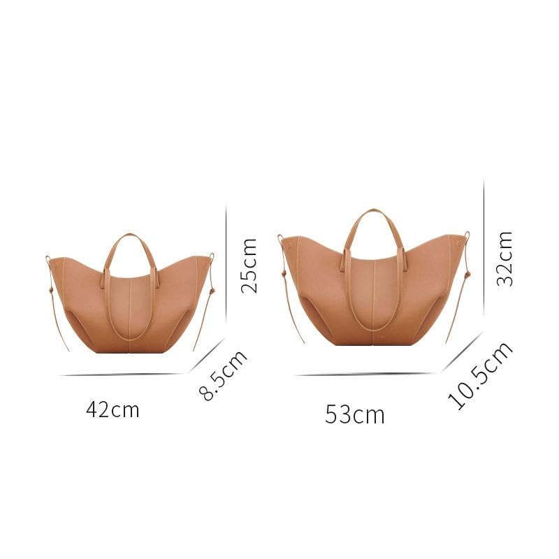 Stylish Women's Cowhide Tote Bag - French Inspired Designer Handbag for Work, Travel & Everyday Use