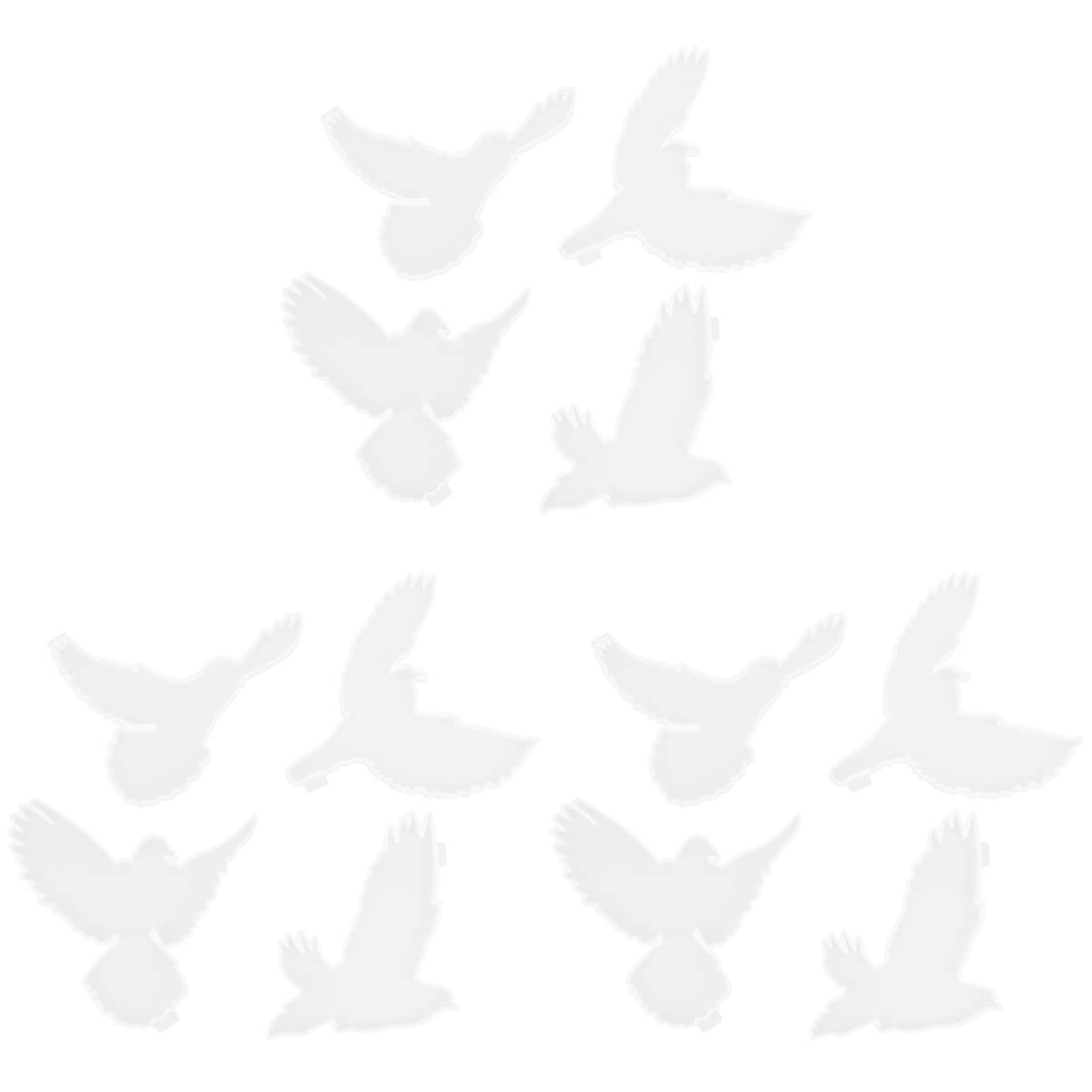 EXCEART 12-Piece Silicone Resin Molds for Ocean Decor - Peace Dove & Seagull Bird Molds, DIY Coaster Making Kit for Home Decor, Wedding Favors, and Craft Projects