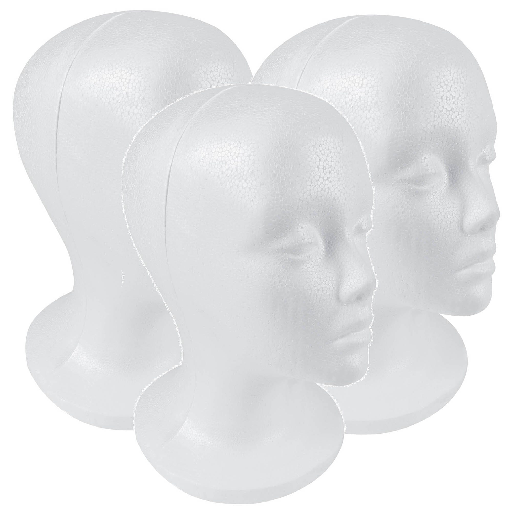 Styrofoam Mannequin Head for Wigs & Hats - Adjustable Stand for Hairstyling, Cosmetology & Salon Display - Perfect for Wig Making, Hat Display & Beauty Training