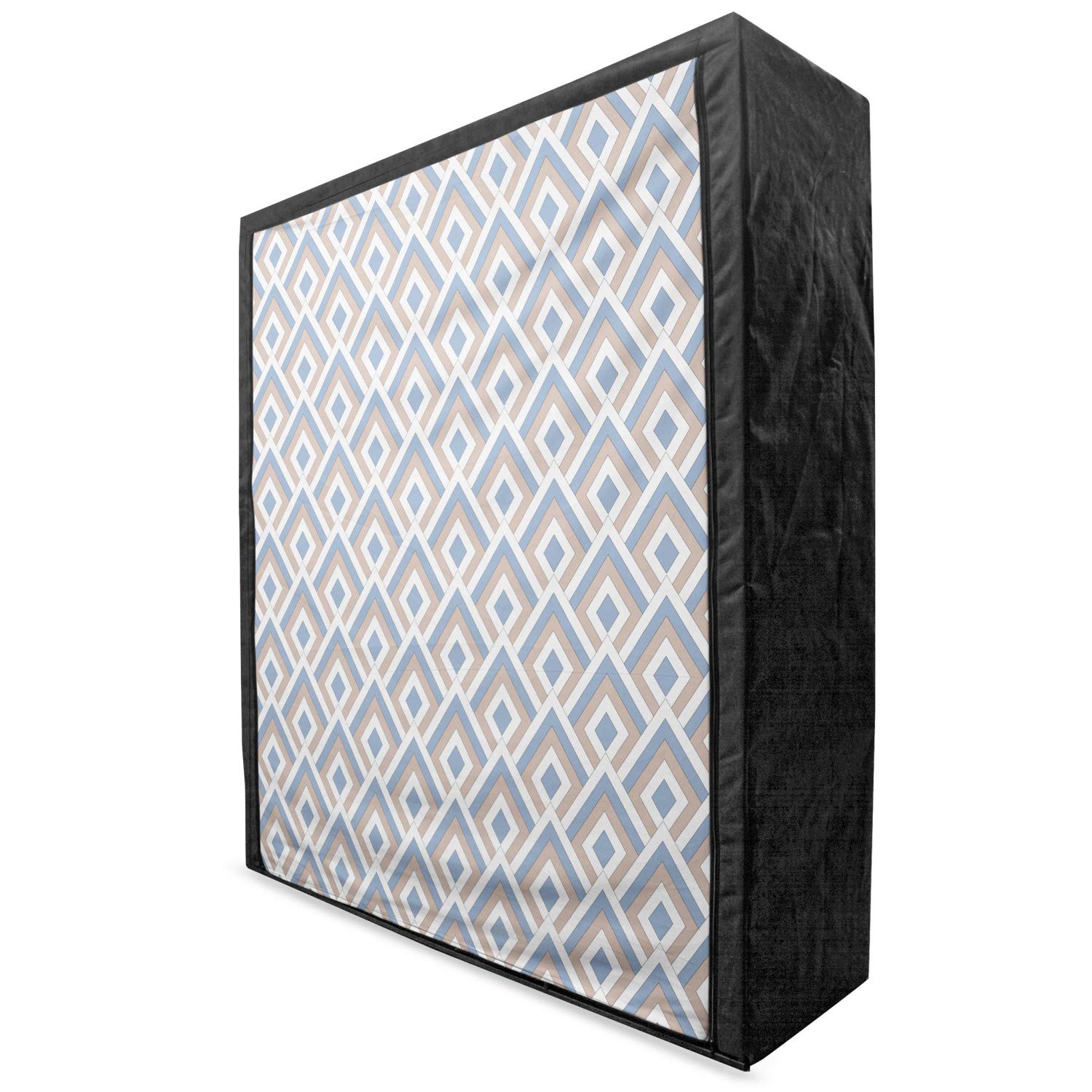 Ambesonne Geometric Portable Fabric Wardrobe with Shelves - 59