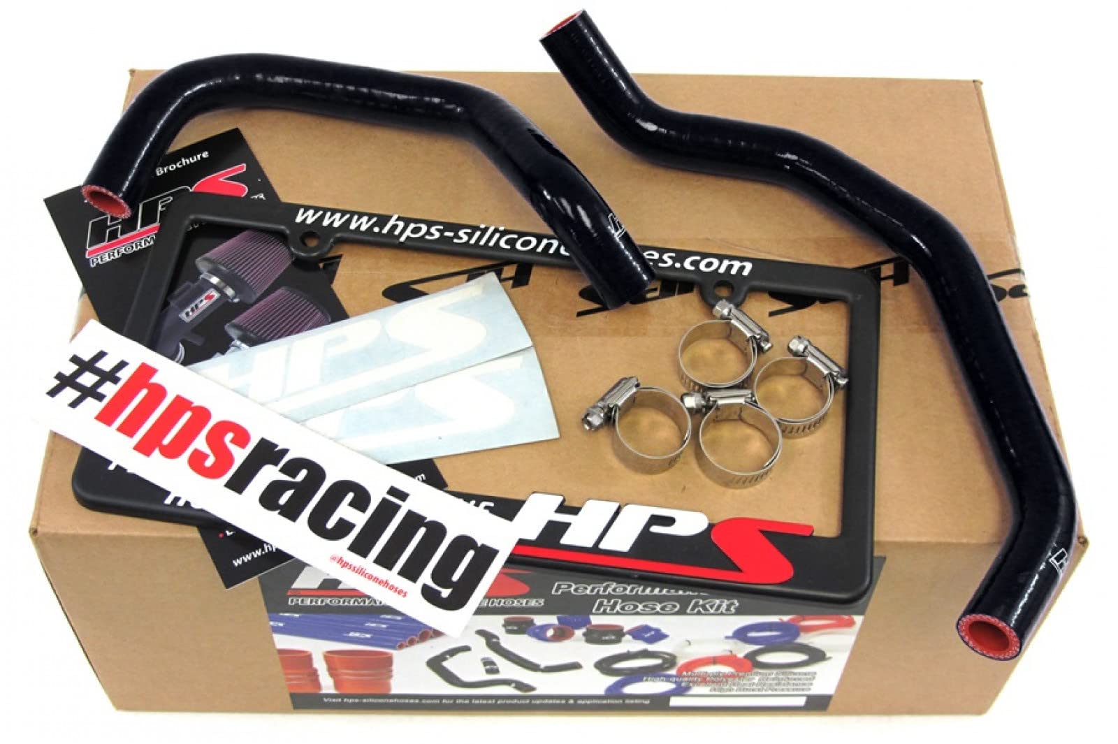 HPS 57-1342-BLK-2 Black High-Temperature Silicone Coolant Heater Hose Kit - Compatible with Cars, Trucks & Performance Vehicles - Perfect for Engine Cooling System Upgrades & Repairs