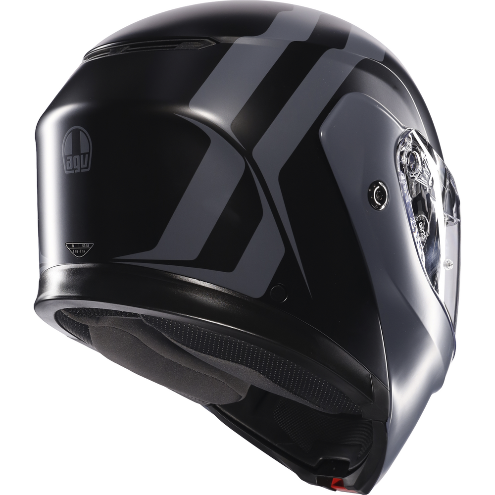 AGV Streetmodular Resia Black/Grey Motorcycle Helmet - DOT & ECE Certified for Street Riding, Commuting & Urban Adventures