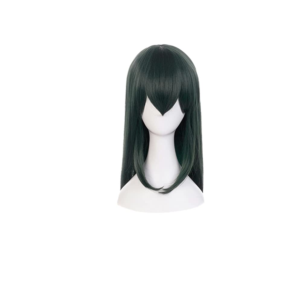 Miccostumes Women's Anime Cosplay Wig - Long Dark Green Synthetic Hair for Costume Parties, Halloween, Cosplay Events & Anime Conventions