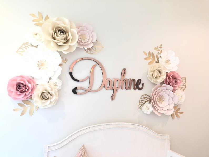 Custom Acrylic Name Sign - Laser Cut Personalized Wall Decor for Living Room, Nursery, Baby Shower & Party - 60