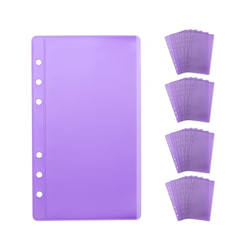 24 Purple A6 Binder Pockets