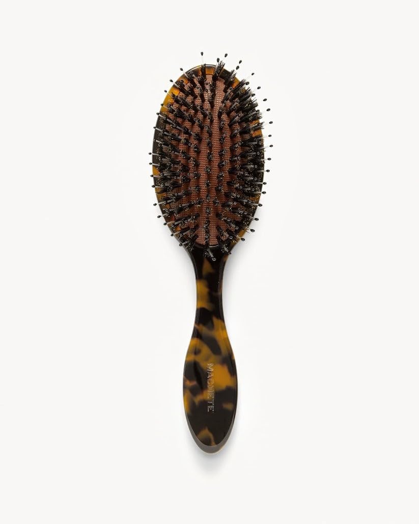 MACHETE Everyday Hair Brush for Women & Men - Detangling Brush for Natural, Straight, Curly, Wet or Dry Hair - Perfect for All Hair Types & Ages (Kids & Adults) - 1pk Classic Tortoise - Ideal for Home, Travel & Salon Use