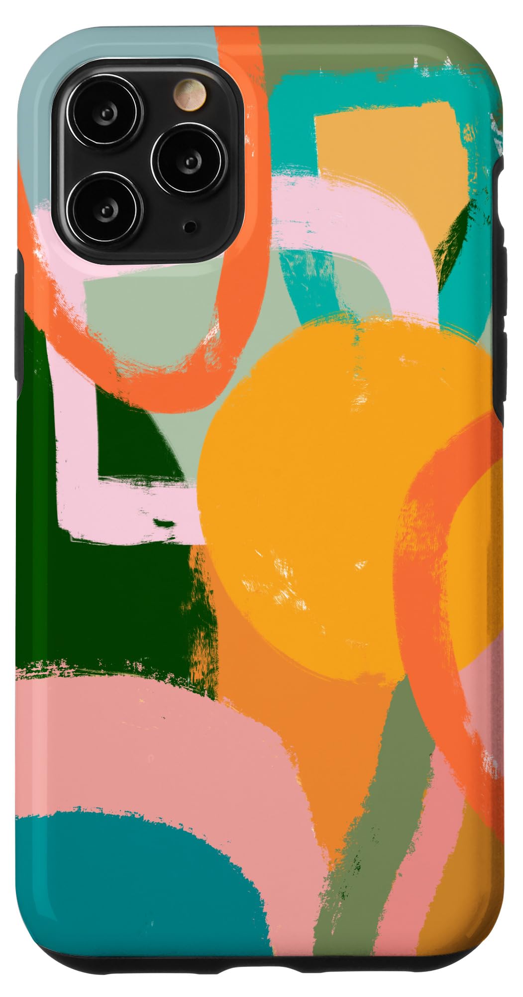 iPhone 11 Pro Case - Colorful Modern Abstract Art Design | Soft Grunge Style Protective Cover | Perfect for Artists, Students & Creative Professionals | Durable & Stylish Phone Accessory for Daily Use & Travel