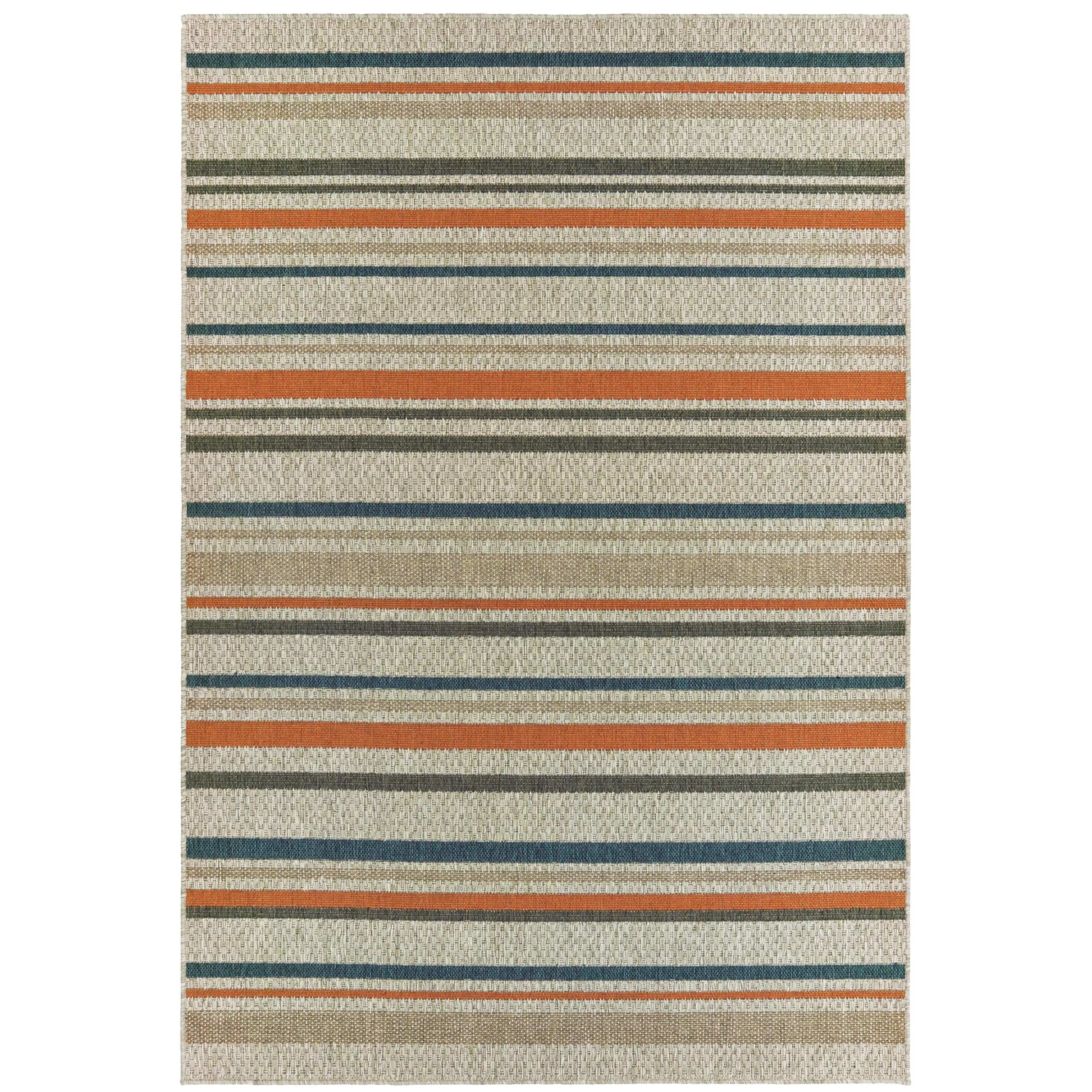 Premium Outdoor Rug 5'x8' - All-Weather, UV Resistant, Non-Slip Backing - Perfect for Patio, Deck, Poolside & Backyard - Latitude Outdoor Rugs 602W3