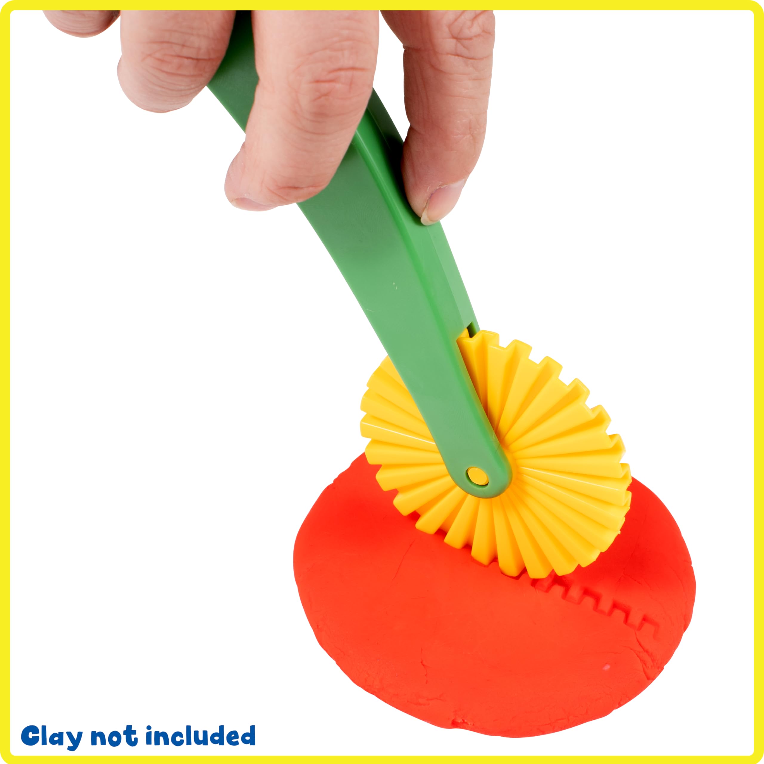 READY 2 LEARN Dough Tools Set of 6 - Kids Arts & Crafts Sculpting Kit with Rollers, Cutters, Molds for Pottery & Play Dough - Perfect for Classroom, Homeschool & Creative Play